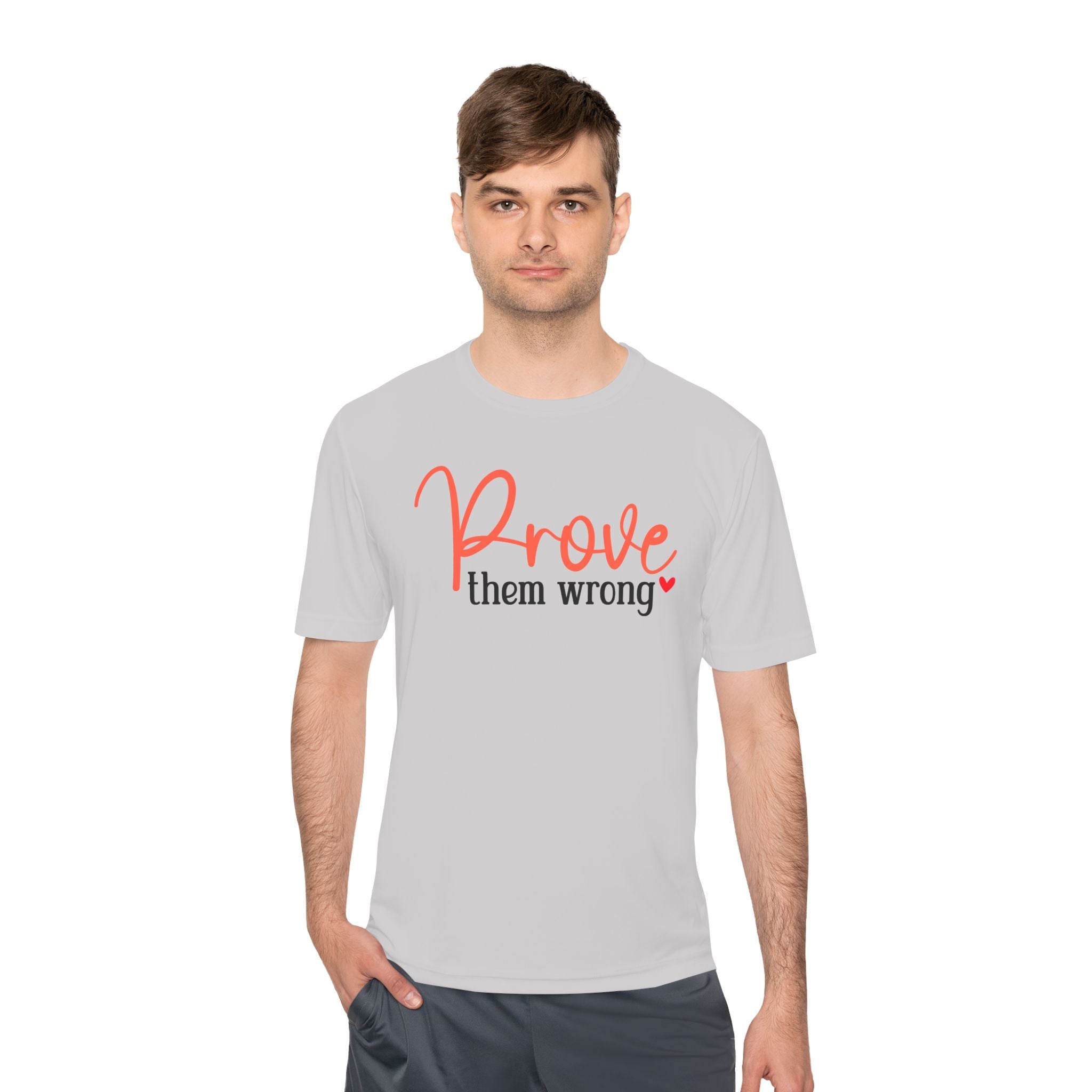 Moisture Wicking Tee - Prove them wrong, Inspirational Workout Shirt, Unisex Gym Top, Motivational Exercise T-Shirt, Fitness Apparel