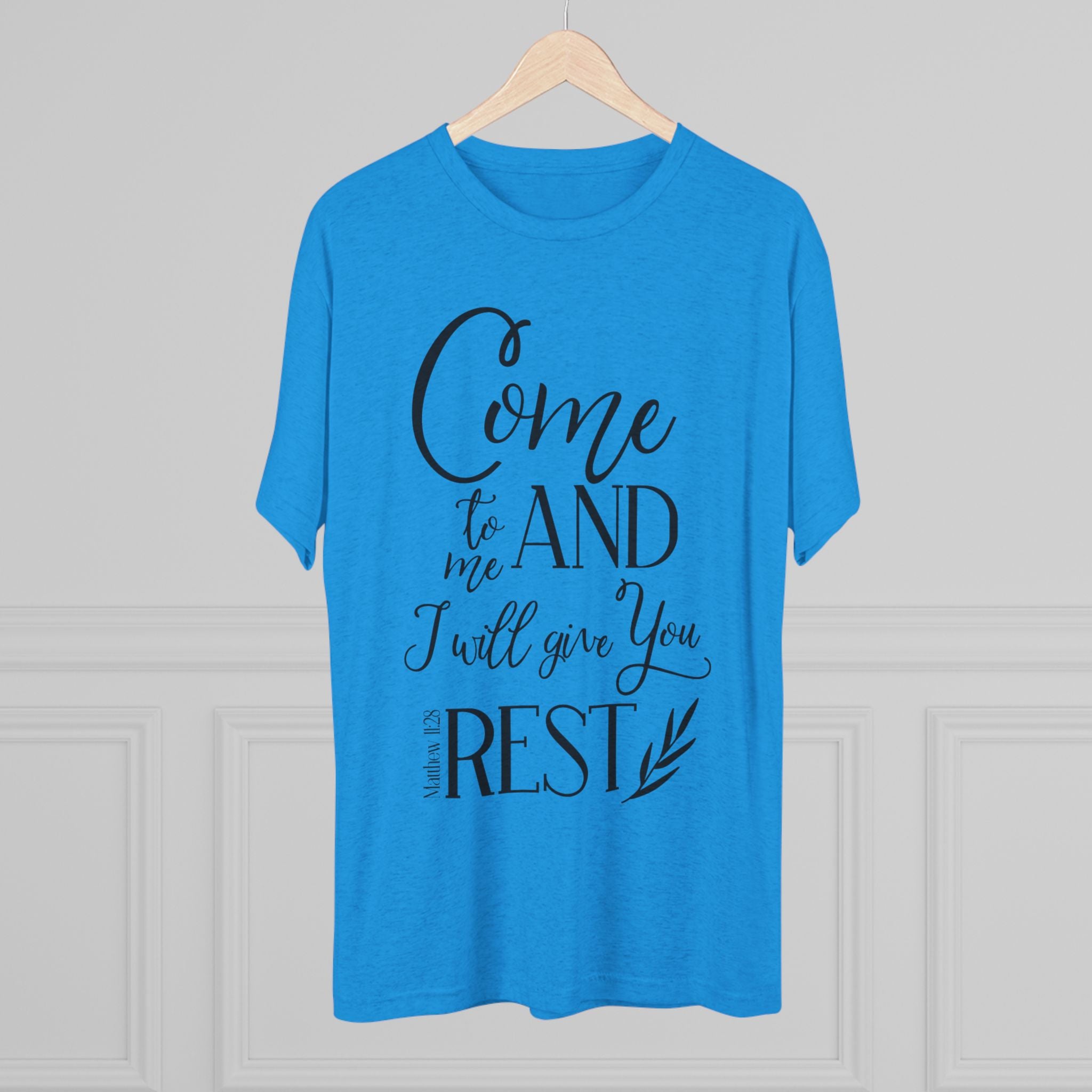 Crew Tee - 'Come to me and I will give you rest' T-Shirt