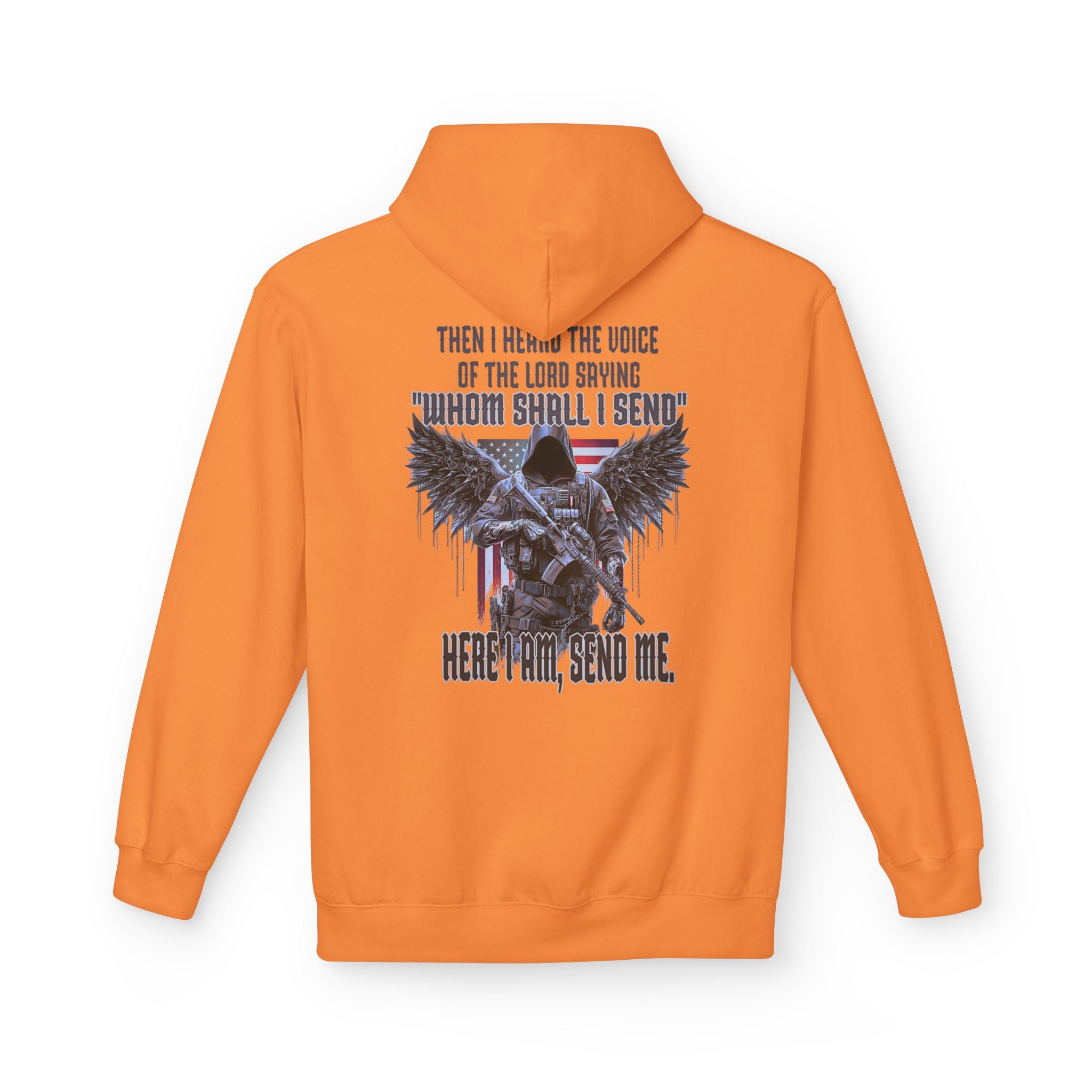 Hoodie - Isaiah 6:8 Inspirational Scripture Design