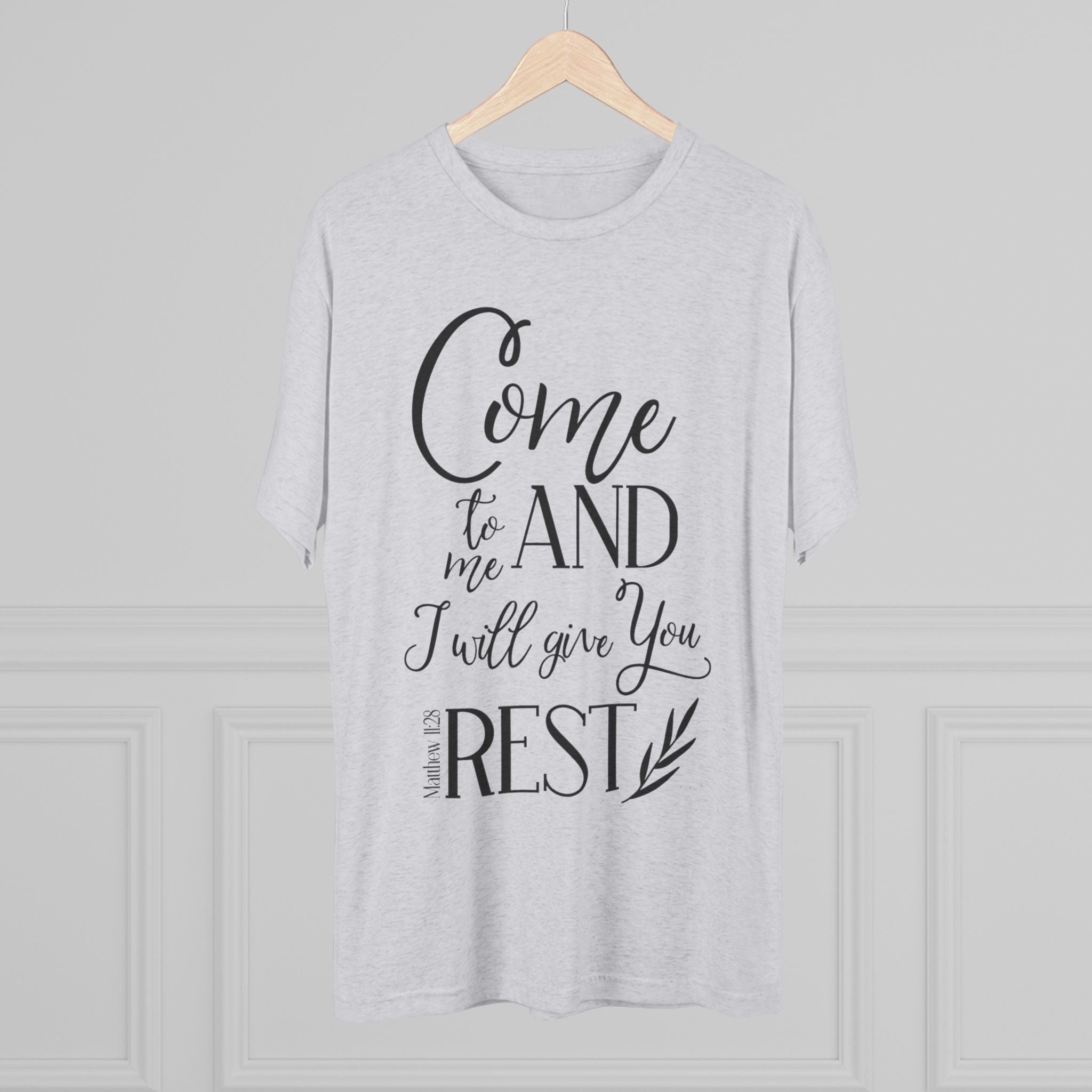Crew Tee - 'Come to me and I will give you rest' T-Shirt