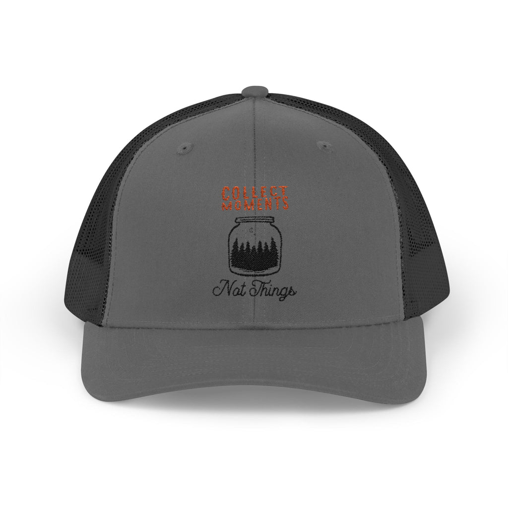 Collect Moments Snapback Trucker Cap, Outdoor Hat, Gift for Him, Adjustable Cap, Adventure Cap, Festival Wear, Nature Lover Gift