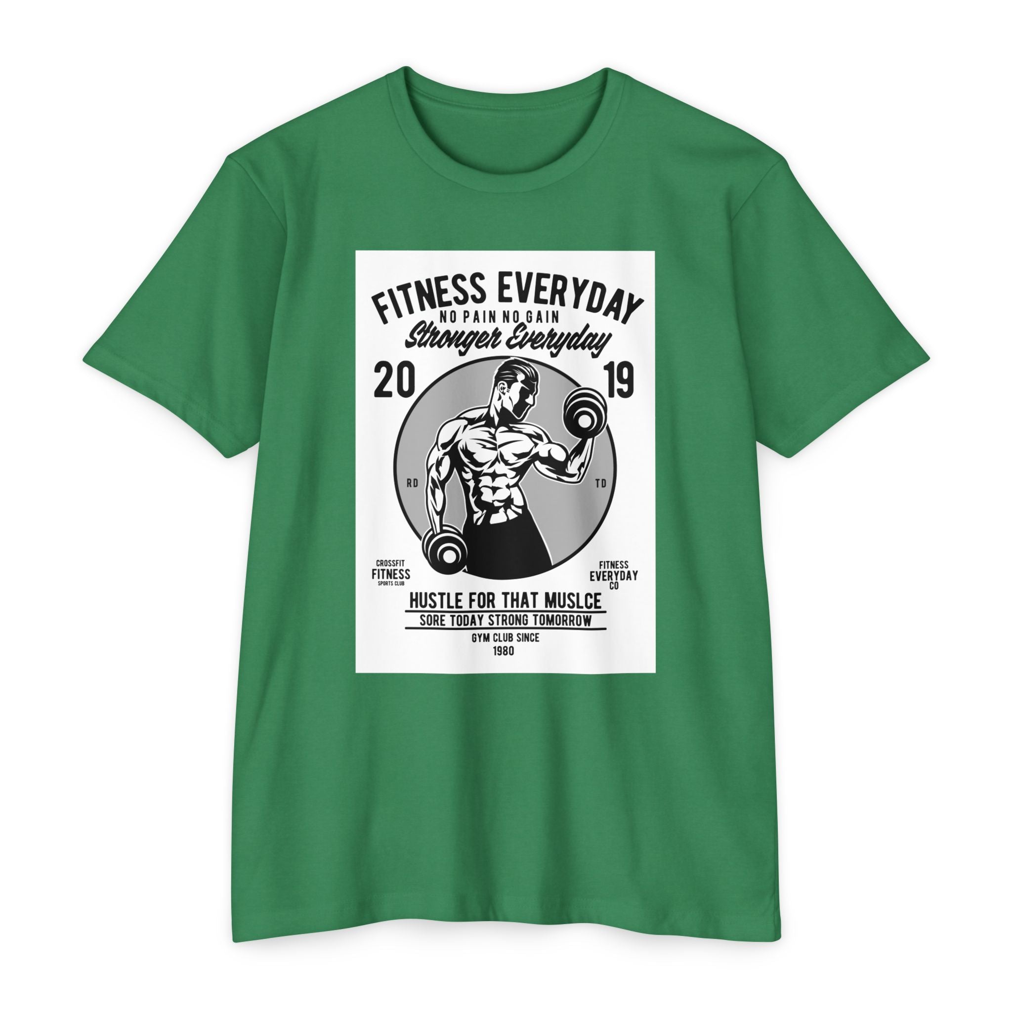 Fitness Everyday Unisex CVC Jersey T-shirt | Gym Shirt, Workout Tee, Fitness Apparel, Motivational Shirt, Gift for Him/Her