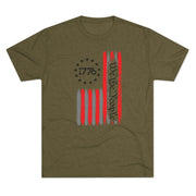 Patriotic Tee - We the People 1776 Flag Unisex Tri-Blend Crew Tee