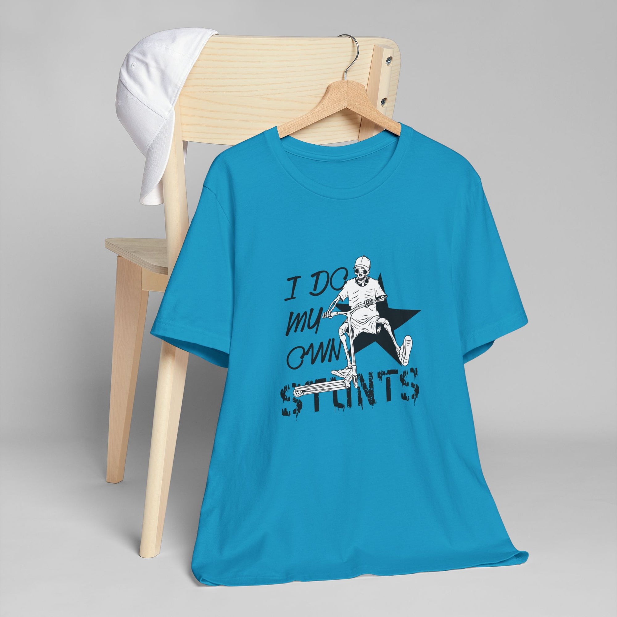 I Do My Own Stunts T-Shirt, Unisex Funny Tee, Adventure Lover Gift, Action Sports Top, Casual Wear