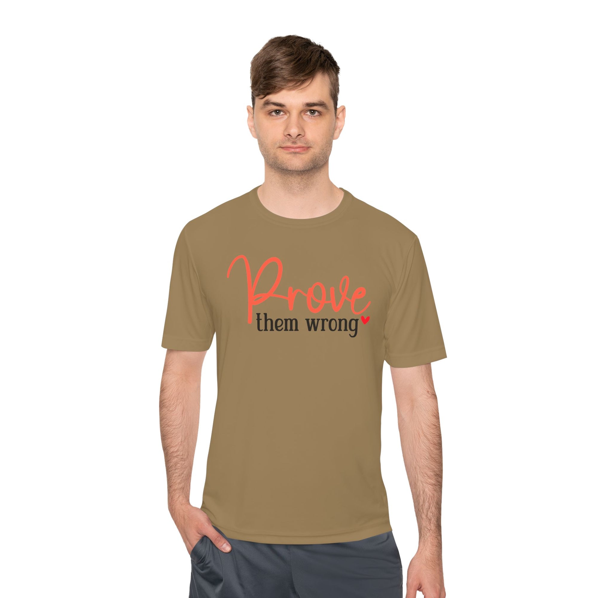 Moisture Wicking Tee - Prove them wrong, Inspirational Workout Shirt, Unisex Gym Top, Motivational Exercise T-Shirt, Fitness Apparel