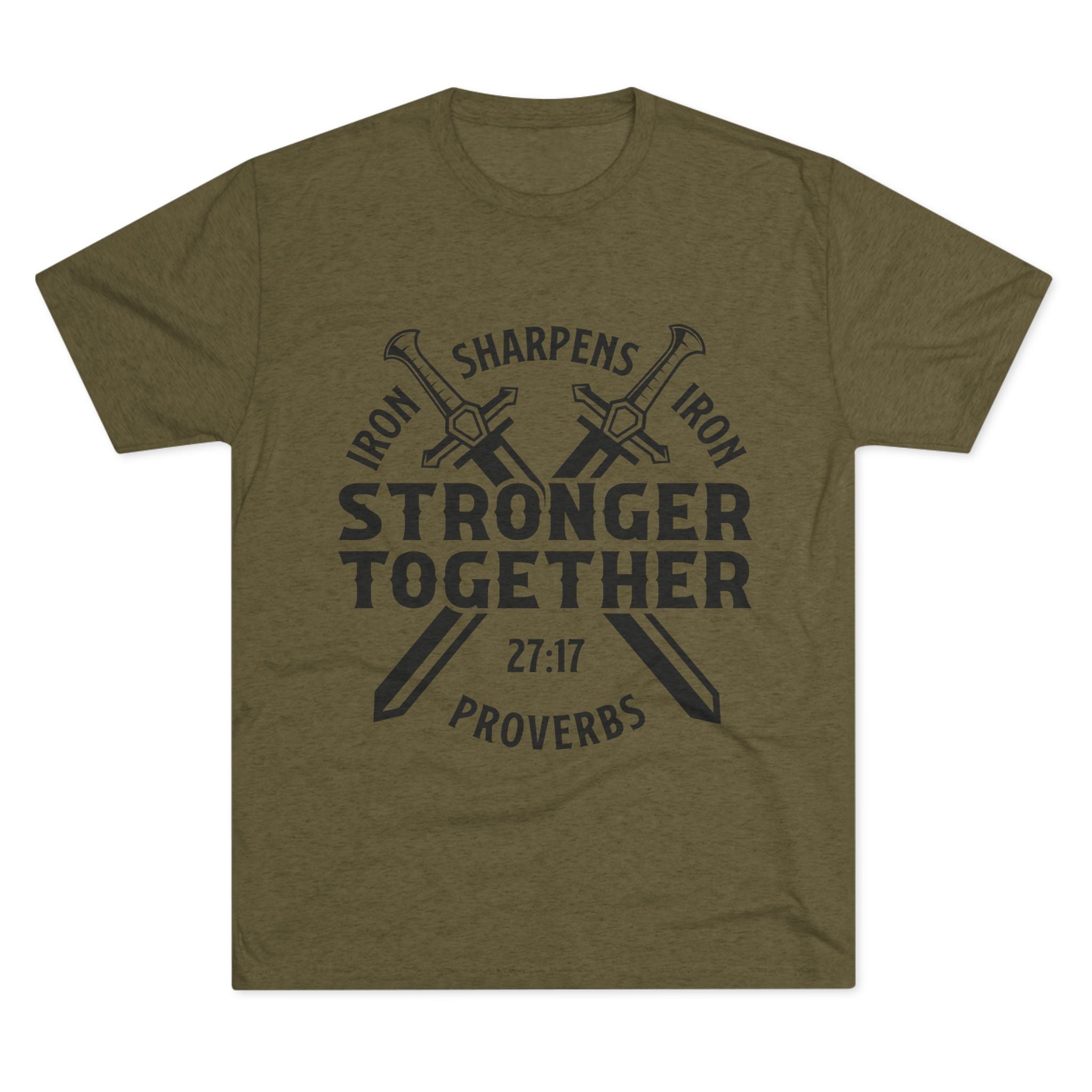 Unisex Tee - Iron Sharpens Iron Inspirational Quote Shirt
