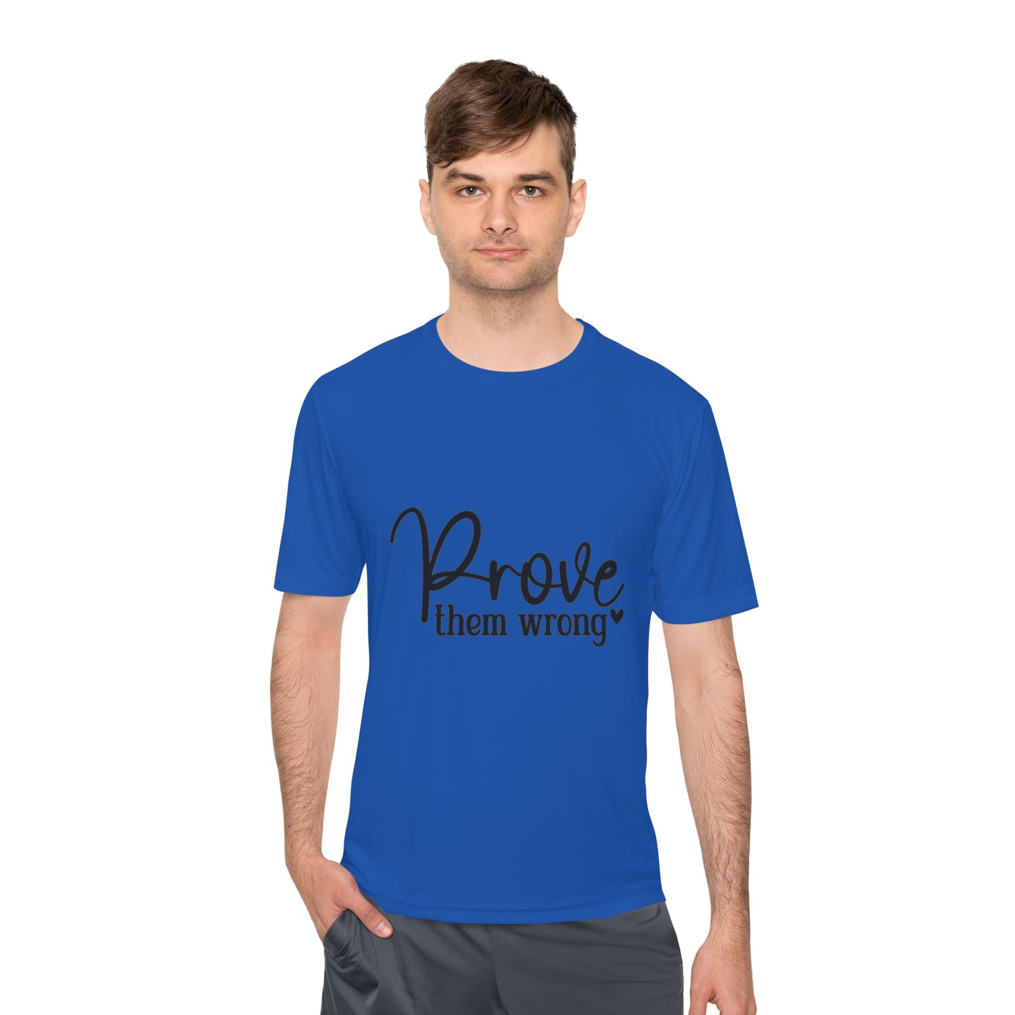 Moisture Wicking Tee - Prove them wrong, Inspirational Workout Shirt, Unisex Gym Top, Motivational Exercise T-Shirt, Fitness Apparel