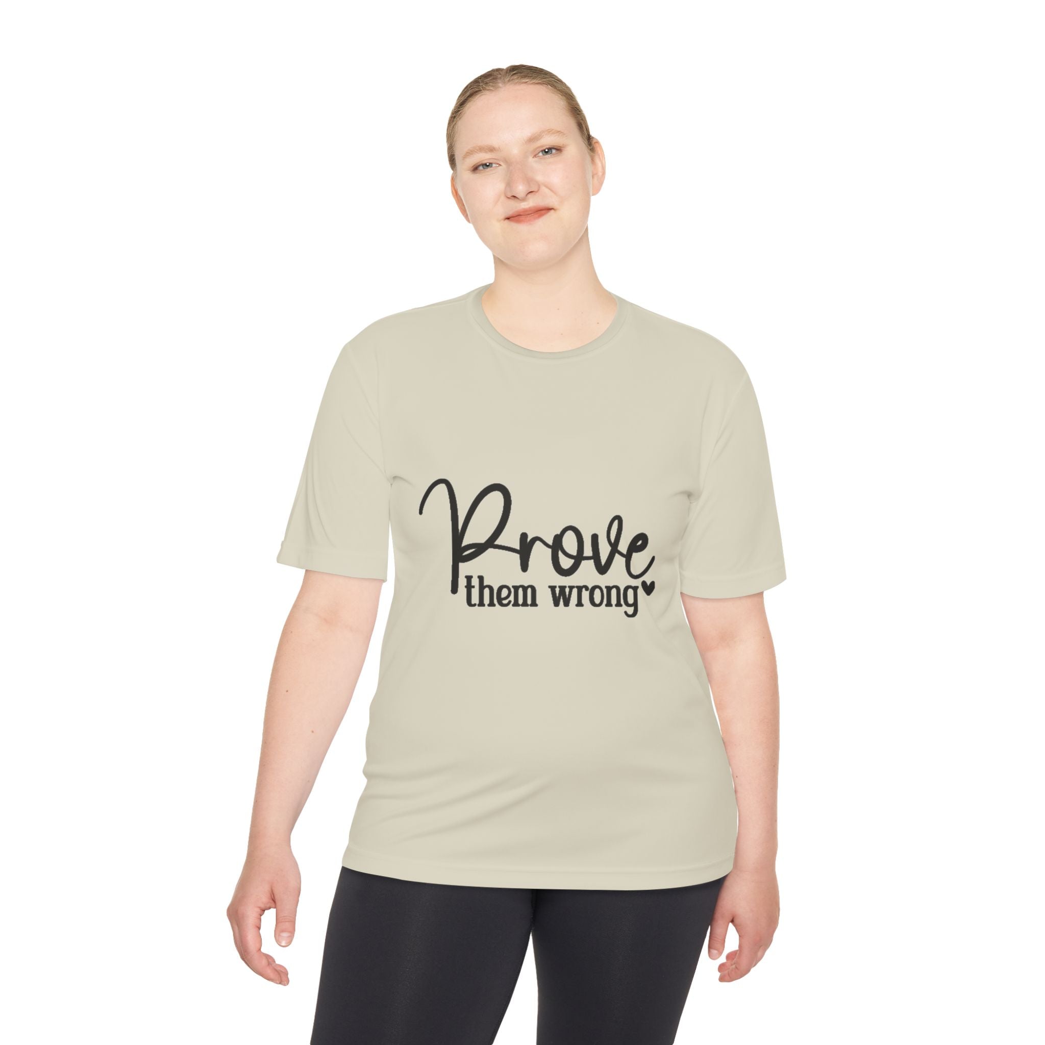 Moisture Wicking Tee - Prove them wrong, Inspirational Workout Shirt, Unisex Gym Top, Motivational Exercise T-Shirt, Fitness Apparel
