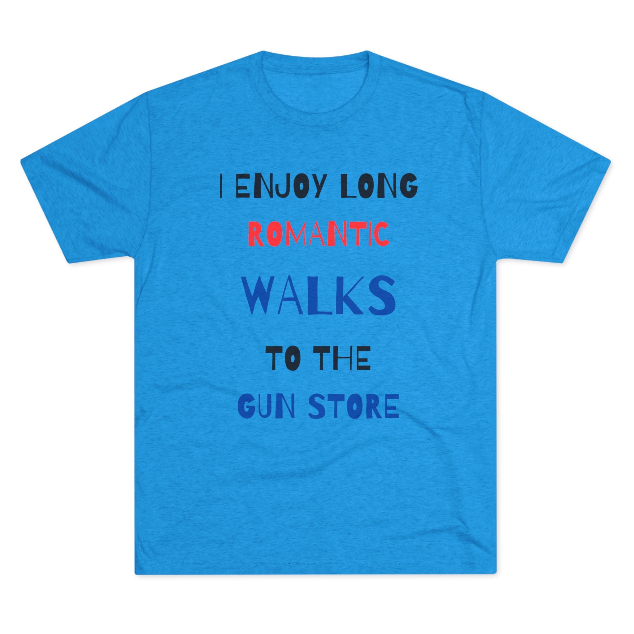 Gun Lover's Tri-Blend Tee - Romantic Walks Design