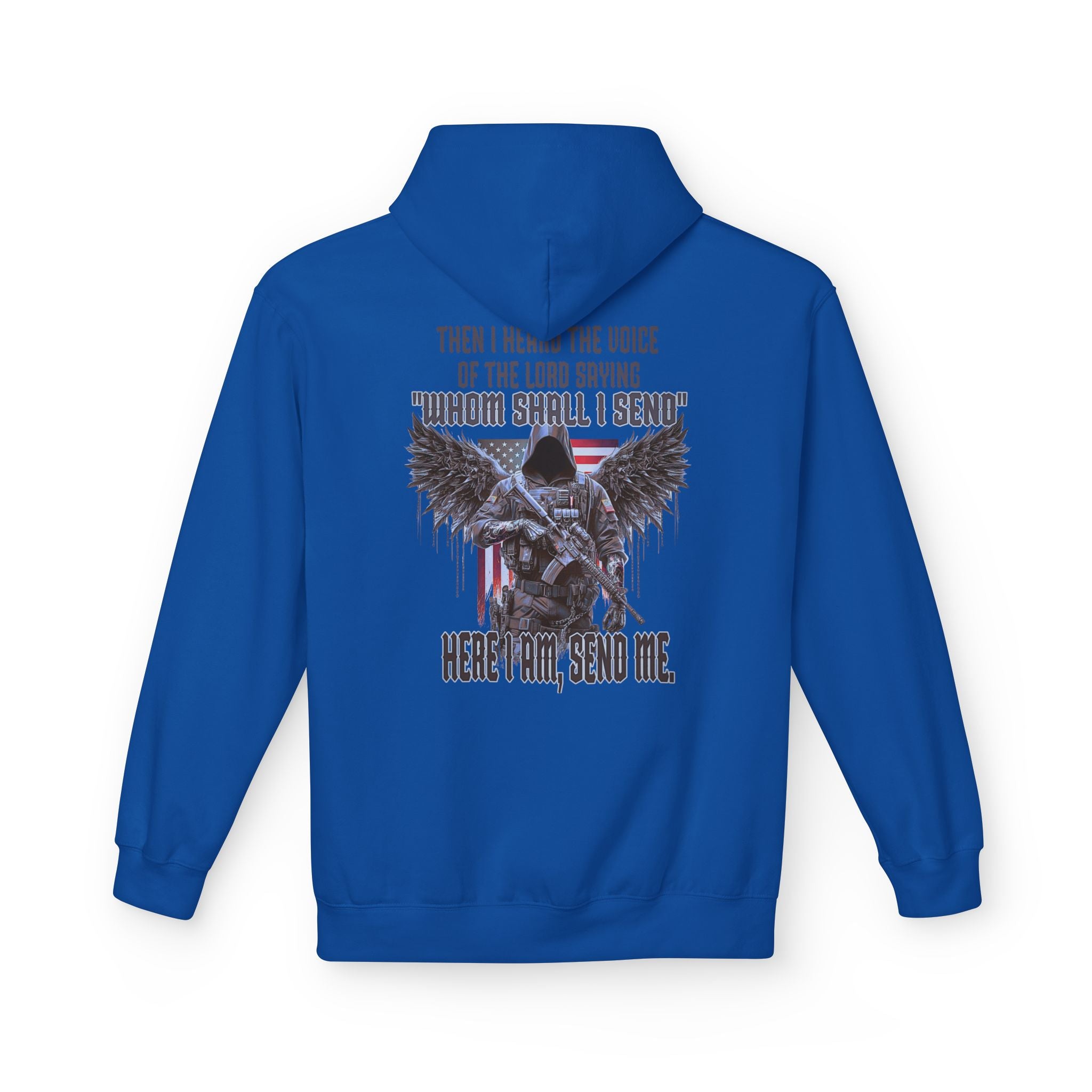 Hoodie - Isaiah 6:8 Inspirational Scripture Design
