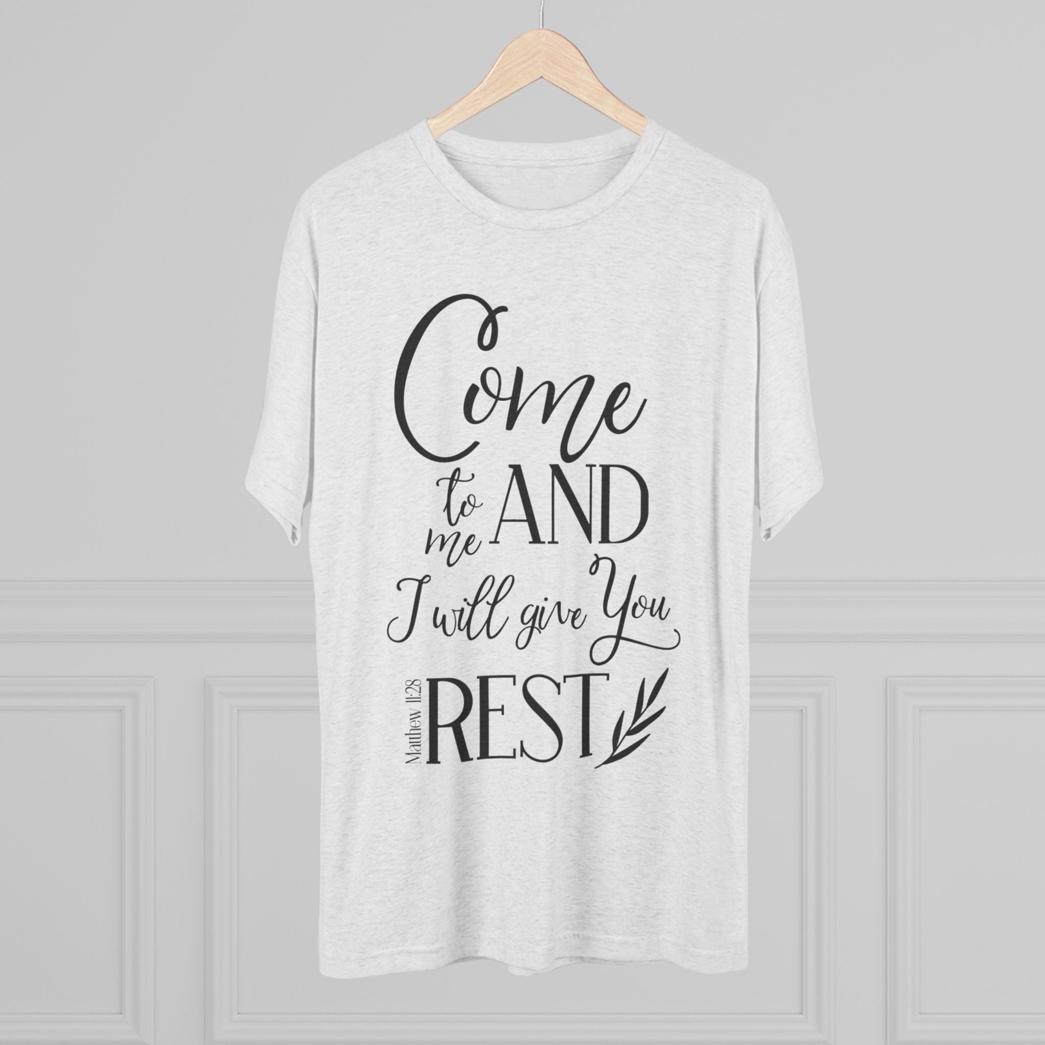 Crew Tee - 'Come to me and I will give you rest' T-Shirt