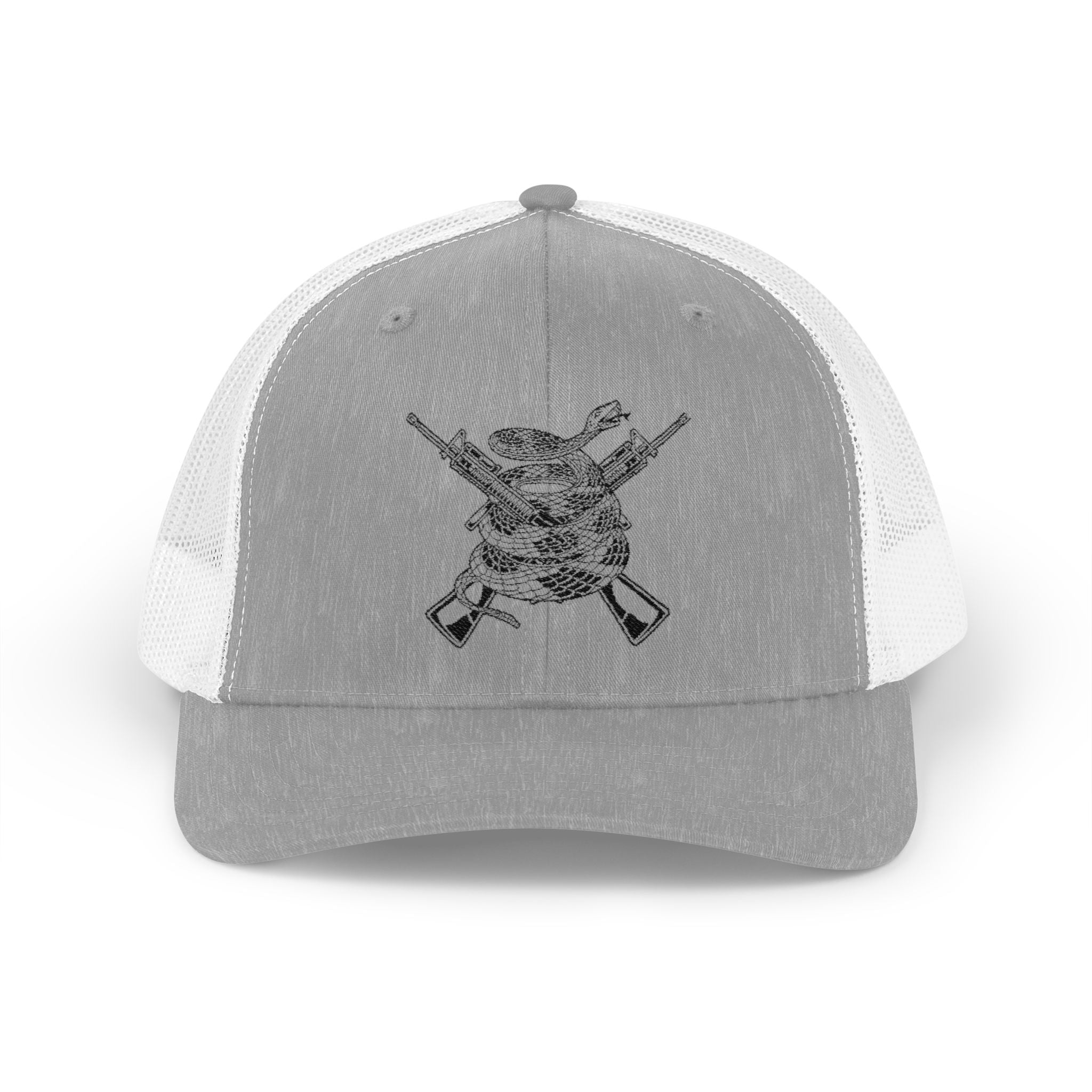 Snapback Cap, Crossed Rifles with Snake Design