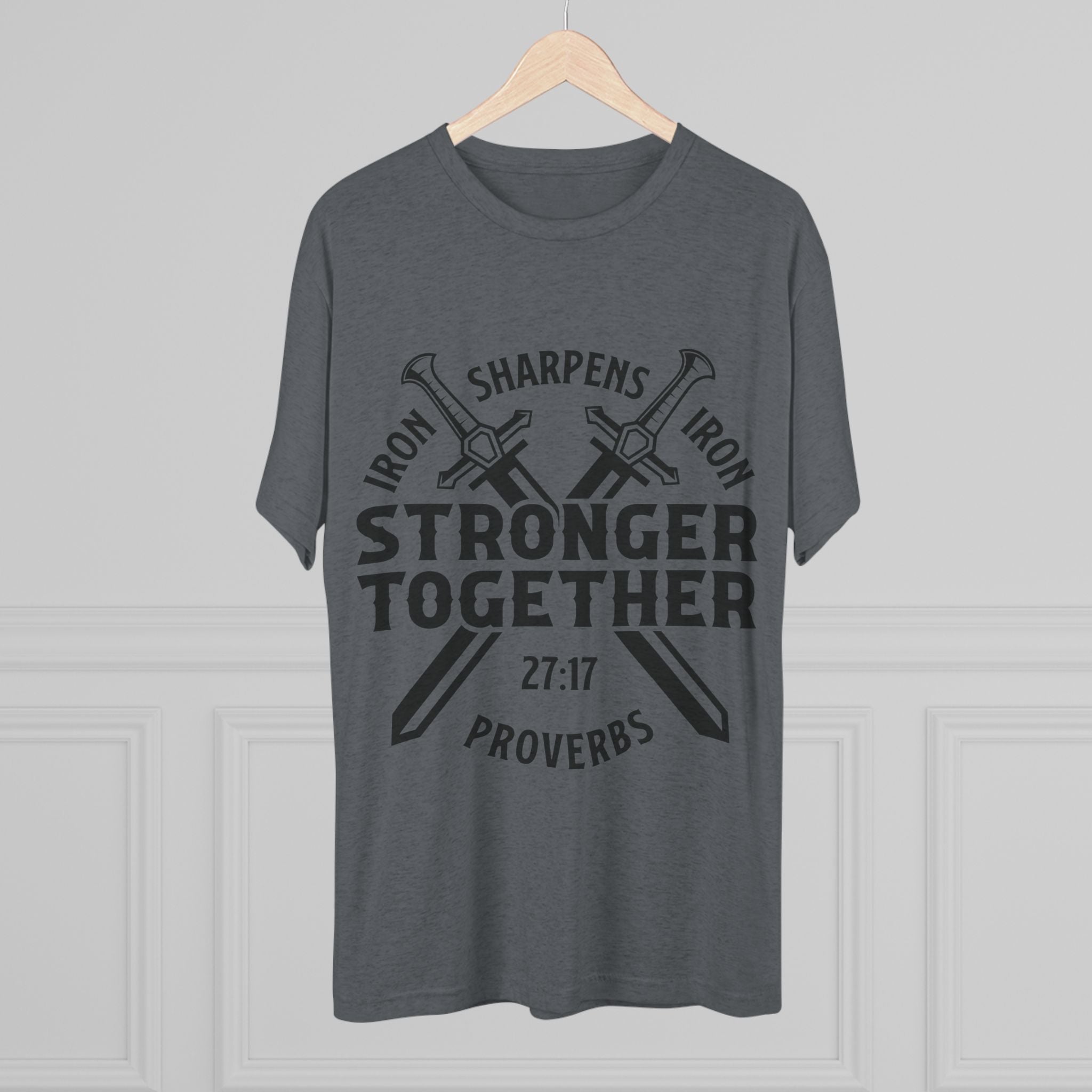 Unisex Tee - Iron Sharpens Iron Inspirational Quote Shirt