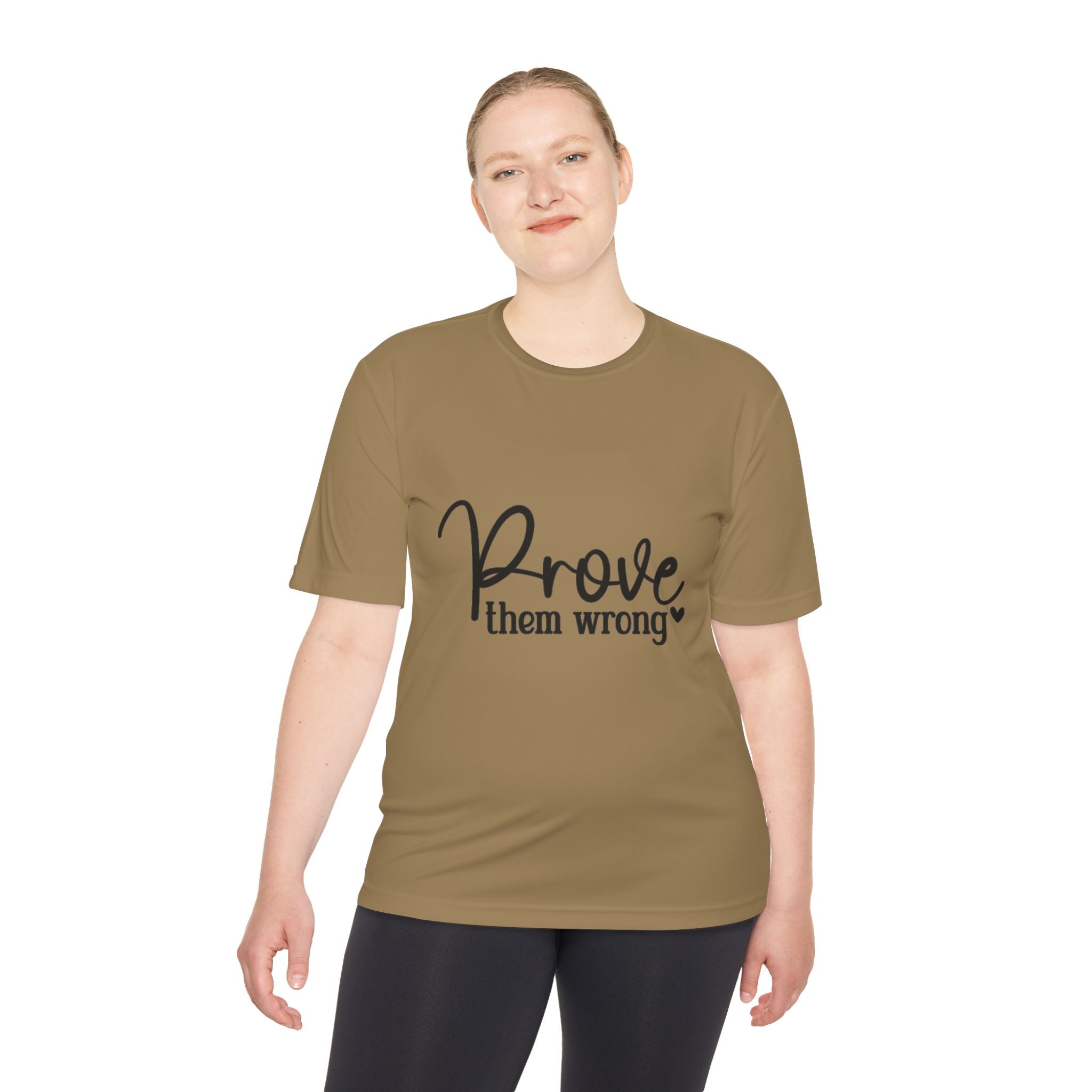 Moisture Wicking Tee - Prove them wrong, Inspirational Workout Shirt, Unisex Gym Top, Motivational Exercise T-Shirt, Fitness Apparel
