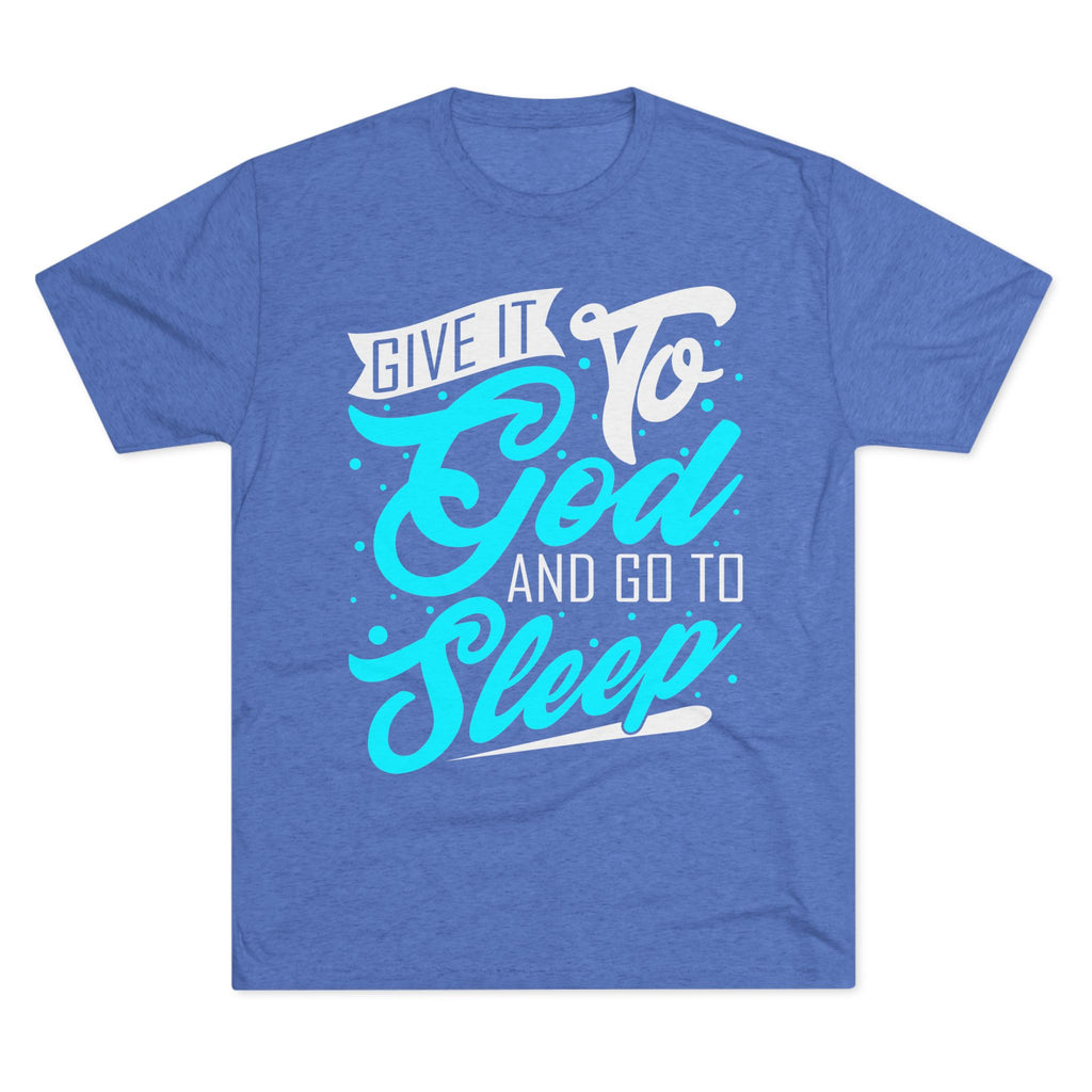 God Sleep Unisex Tri-Blend Crew Tee, Relaxation Shirt, Gift for Sleep Lovers, Comfortable Casual Wear, Perfect for Everyday
