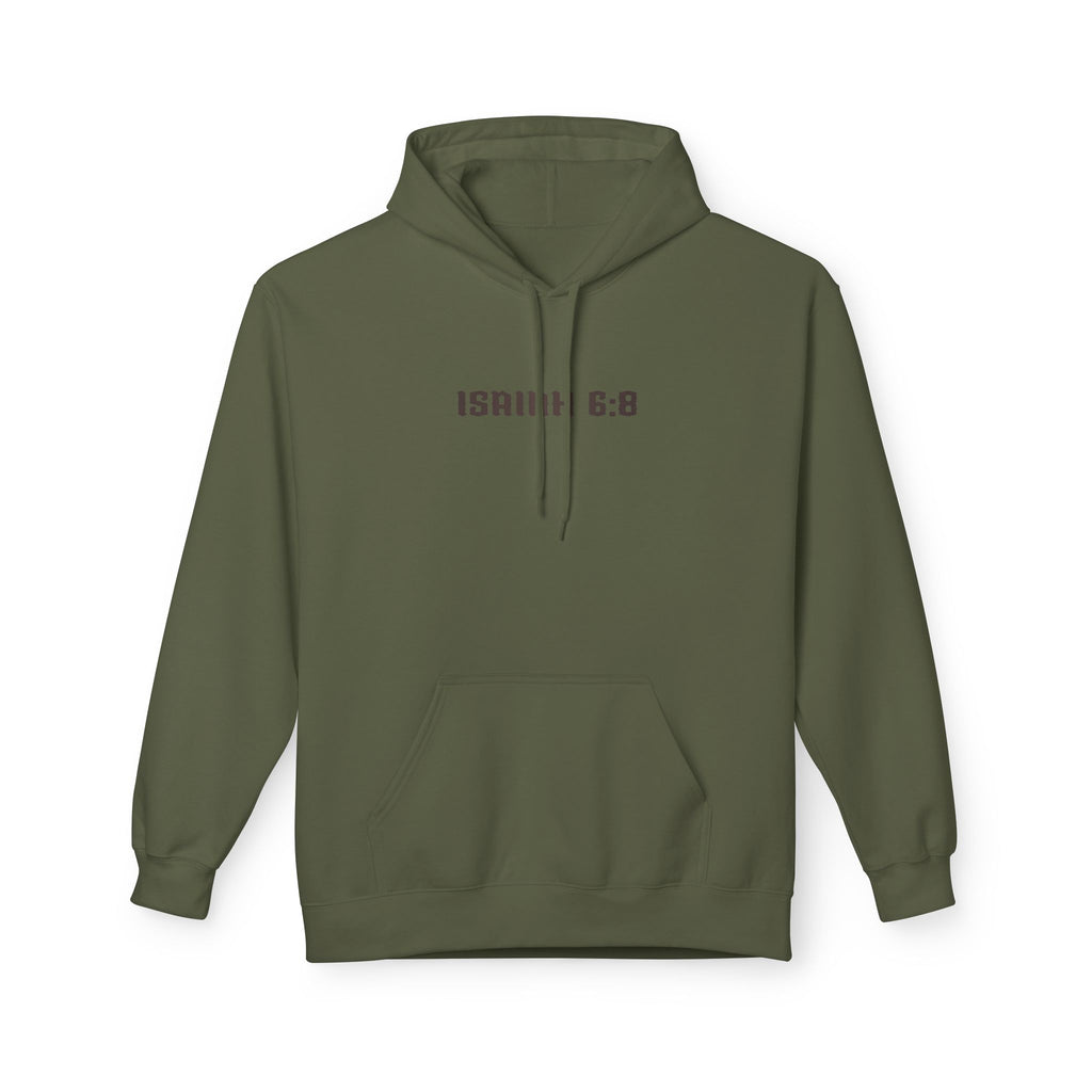 Hoodie - Isaiah 6:8 Inspirational Scripture Design