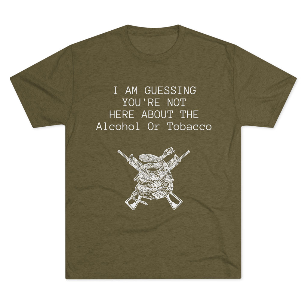 Tri-Blend Crew Tee - Alcohol or Tobacco Design