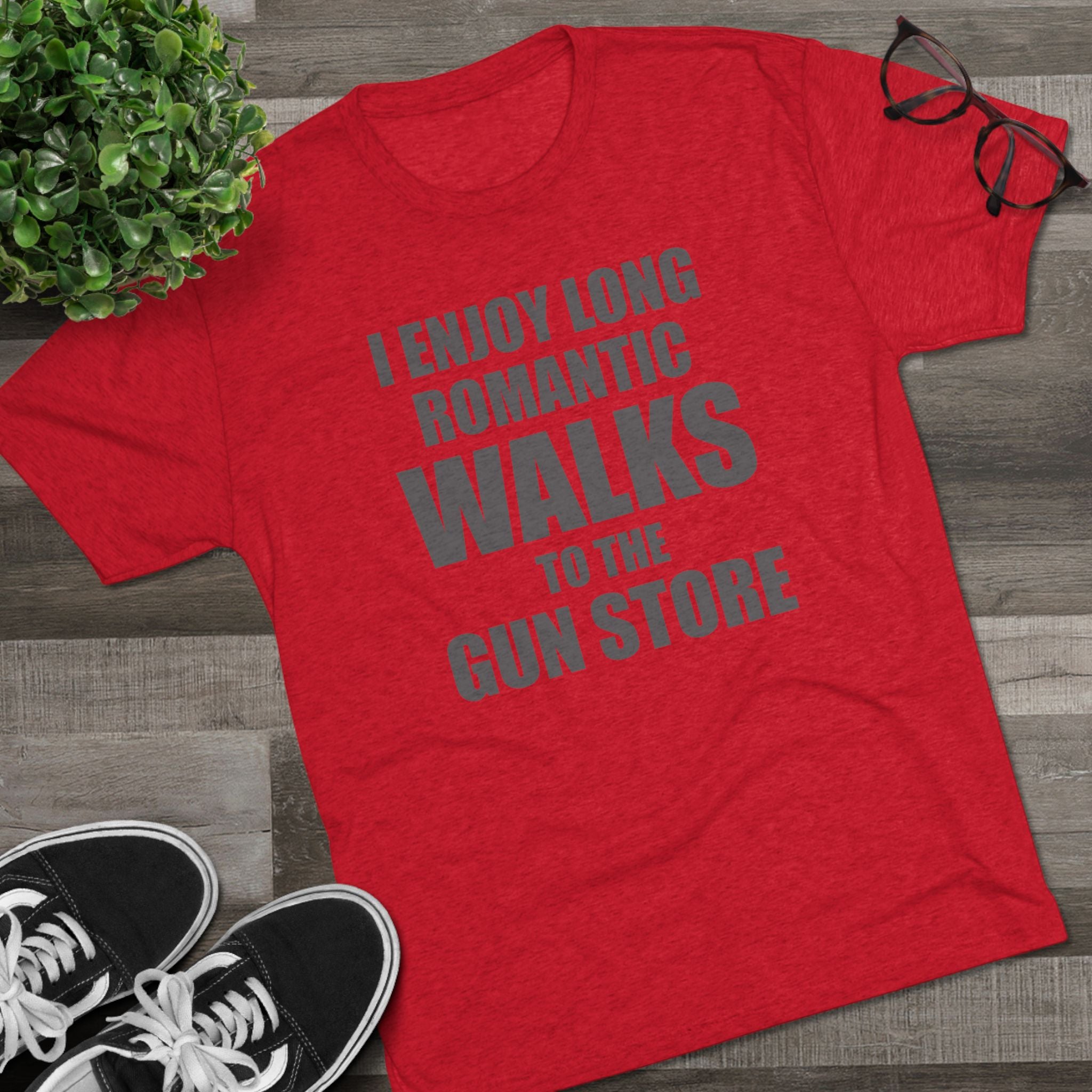 Gun Lover's Tri-Blend Tee - Romantic Walks Design
