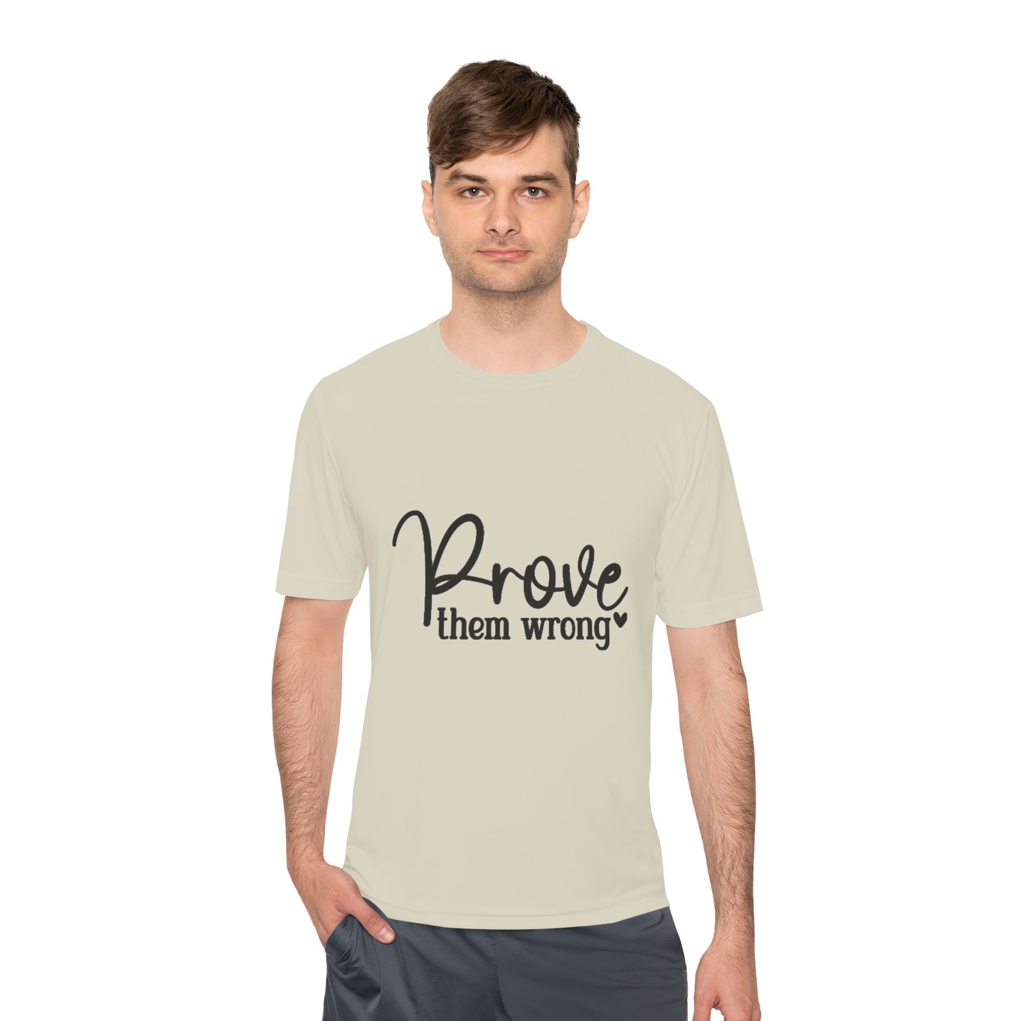 Moisture Wicking Tee - Prove them wrong, Inspirational Workout Shirt, Unisex Gym Top, Motivational Exercise T-Shirt, Fitness Apparel