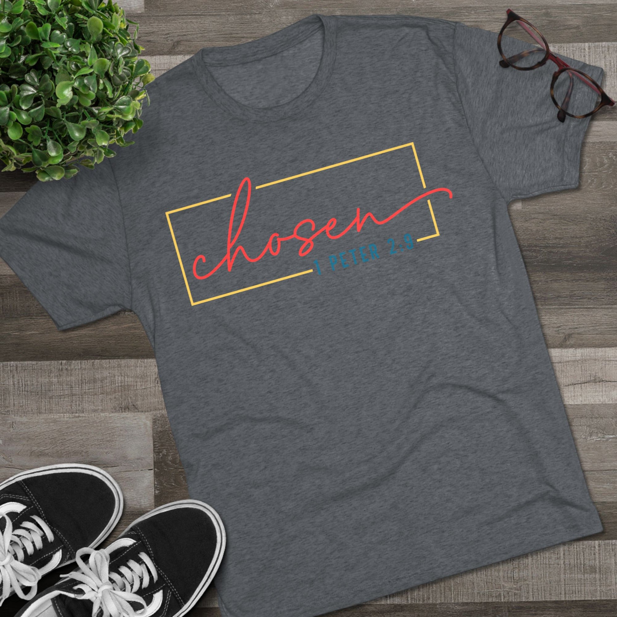 Faith-Inspired Unisex Tee, Chosen Comfort Shirt, Inspirational Crew T-Shirt, Casual Daily Wear, Gift for Believers