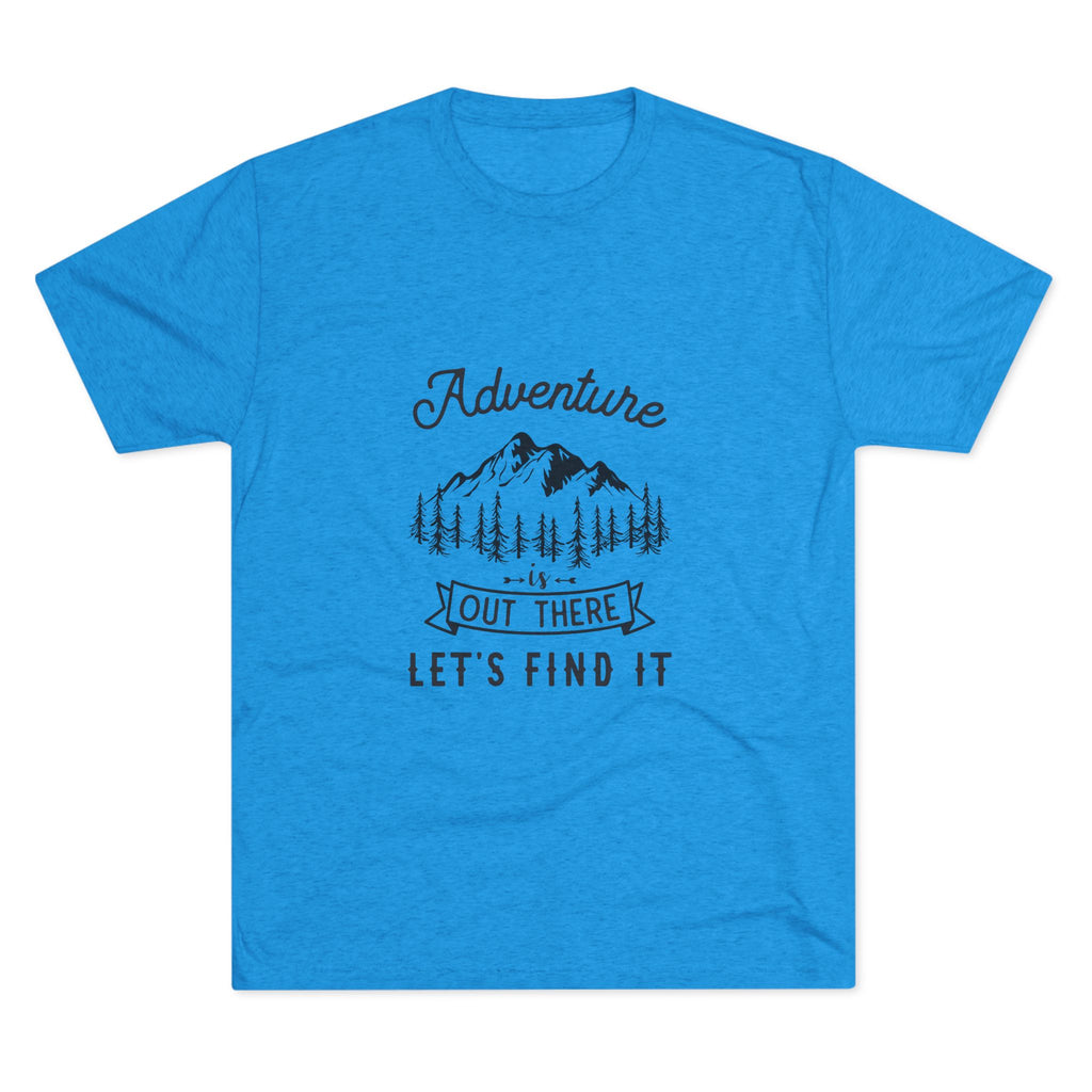 Camping Adventure Tri-Blend Tee - Out There Let's Find It