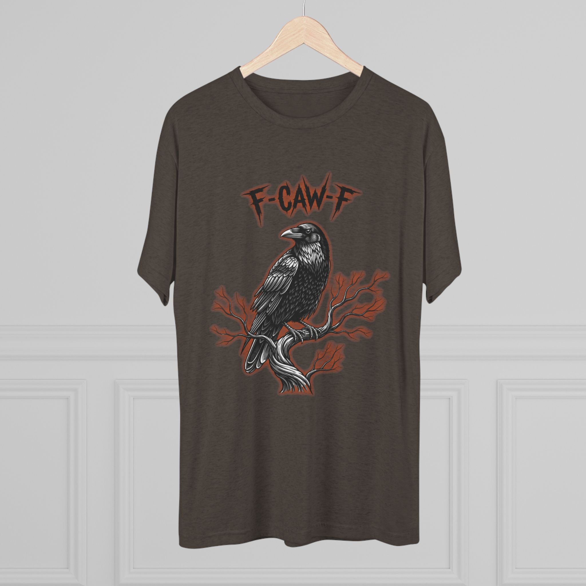 F-Caw-F Raven Unisex Crew Tee - Casual Vibe, Graphic Tee Gift, Halloween Apparel, Unisex T-Shirt, Streetwear Style