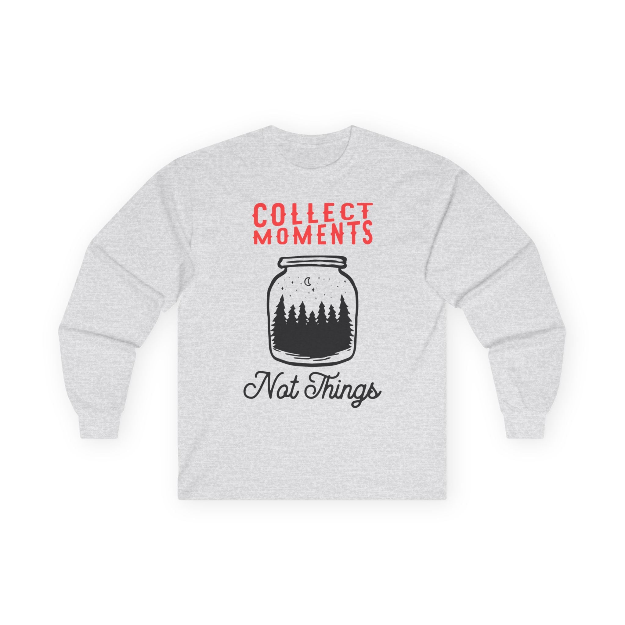 Collect Moments Long Sleeve Tee, Nature Lover Shirt, Gift for Travelers, Vintage Aesthetic, Cozy Everyday Wear