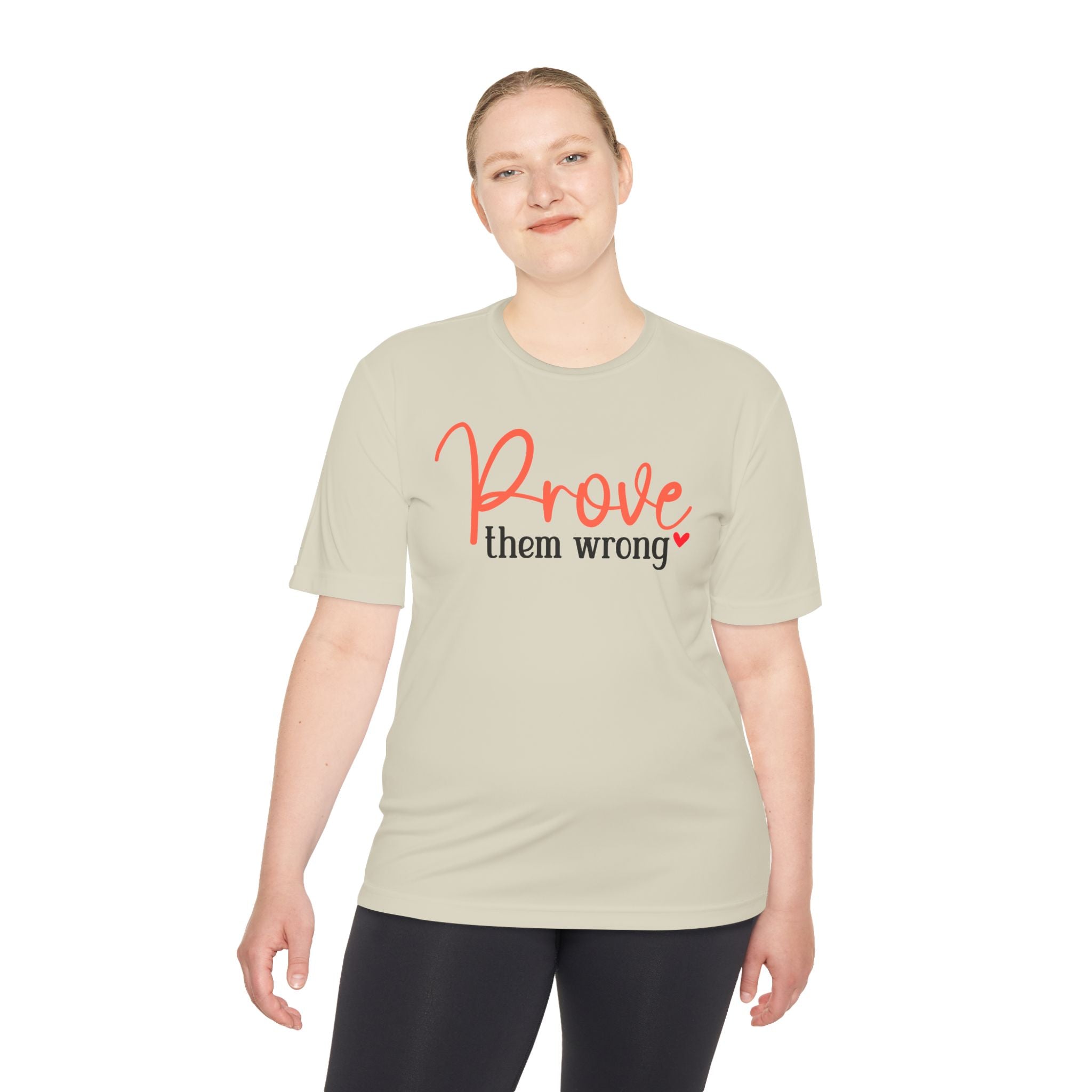 Moisture Wicking Tee - Prove them wrong, Inspirational Workout Shirt, Unisex Gym Top, Motivational Exercise T-Shirt, Fitness Apparel
