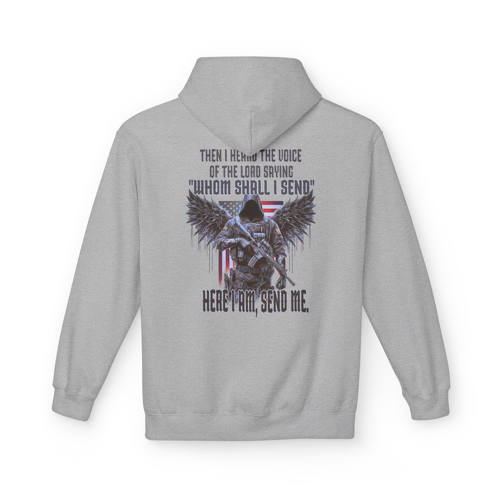 Hoodie - Isaiah 6:8 Inspirational Scripture Design