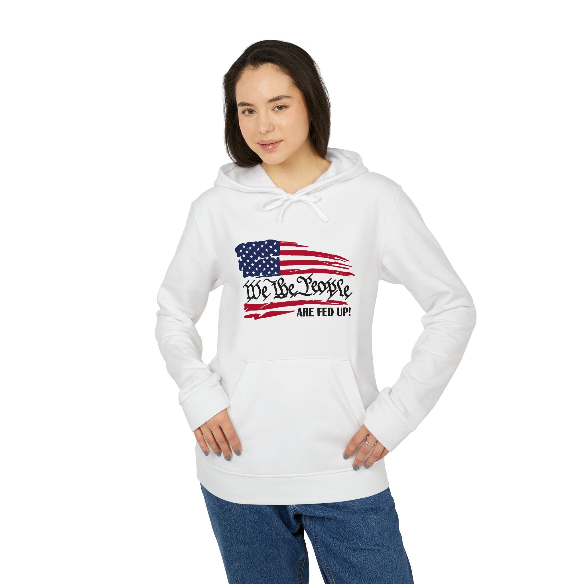 Fleece Hoodie - Bold Lines Design