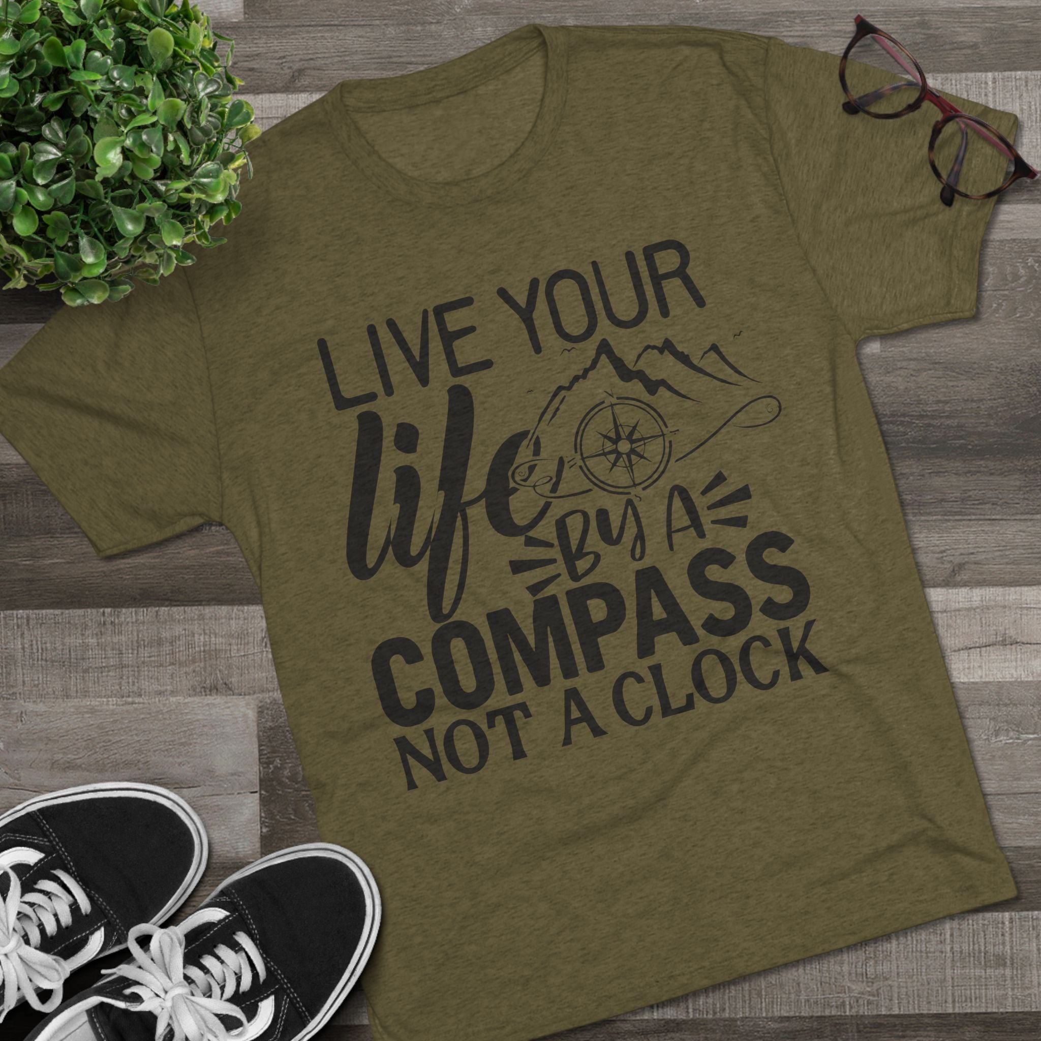 Adventures Await Tri-Blend Tee | Wanderlust Shirt, Travel Gift, Nature Lover Tee, Outdoor Adventure Shirt, Inspirational T-Shirt