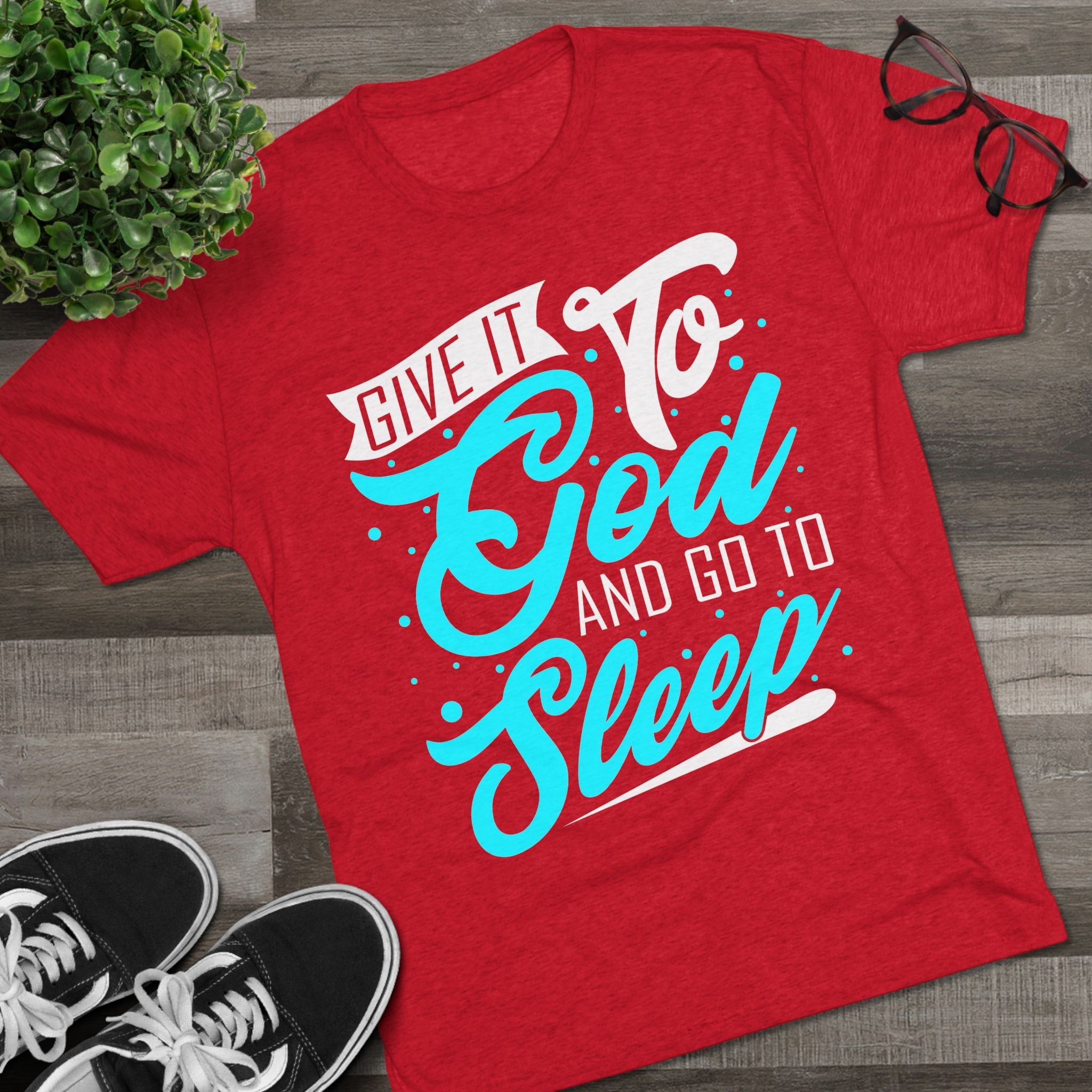 God Sleep Unisex Tri-Blend Crew Tee, Relaxation Shirt, Gift for Sleep Lovers, Comfortable Casual Wear, Perfect for Everyday