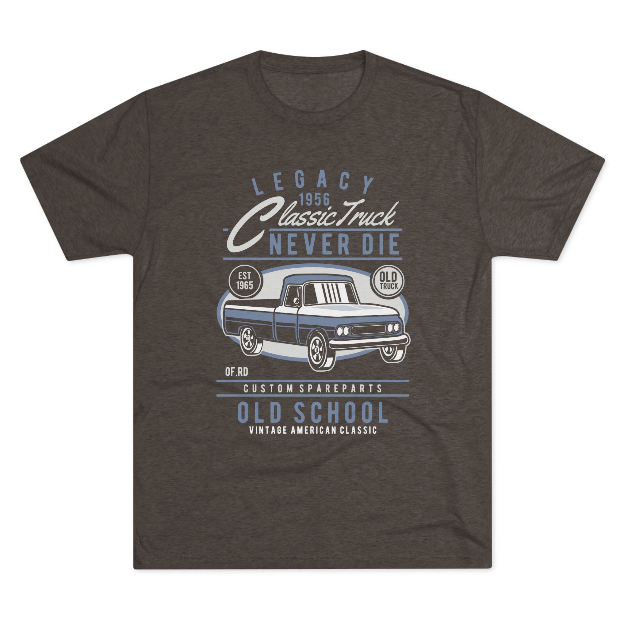 Vintage Classic Truck Tee - Unisex Tri-Blend Crew Neck