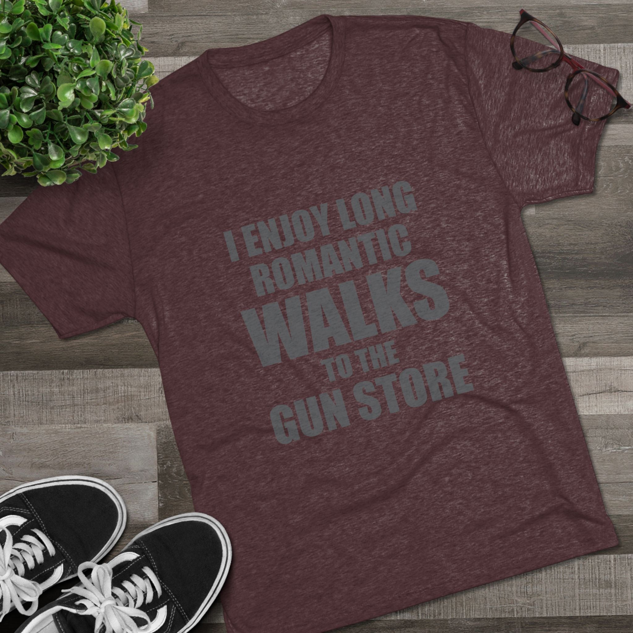 Gun Lover's Tri-Blend Tee - Romantic Walks Design