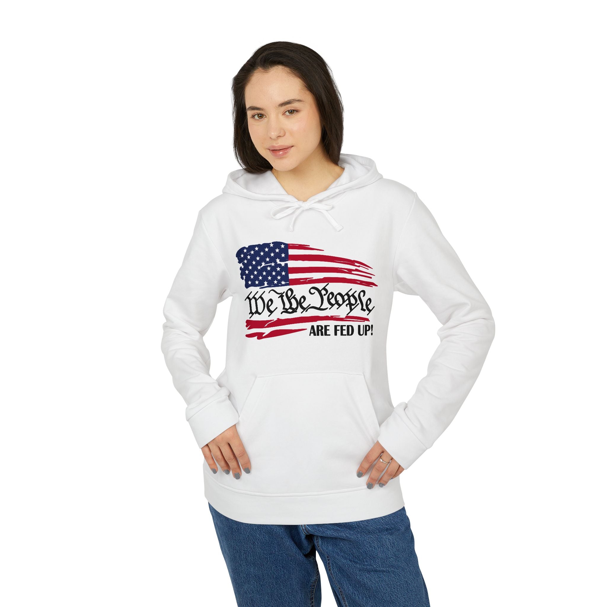 Fleece Hoodie - Bold Lines Design