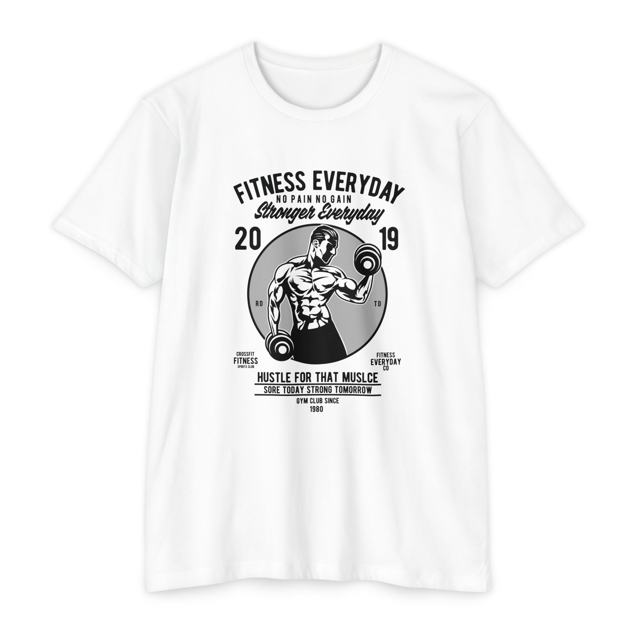 Fitness Everyday Unisex CVC Jersey T-shirt | Gym Shirt, Workout Tee, Fitness Apparel, Motivational Shirt, Gift for Him/Her