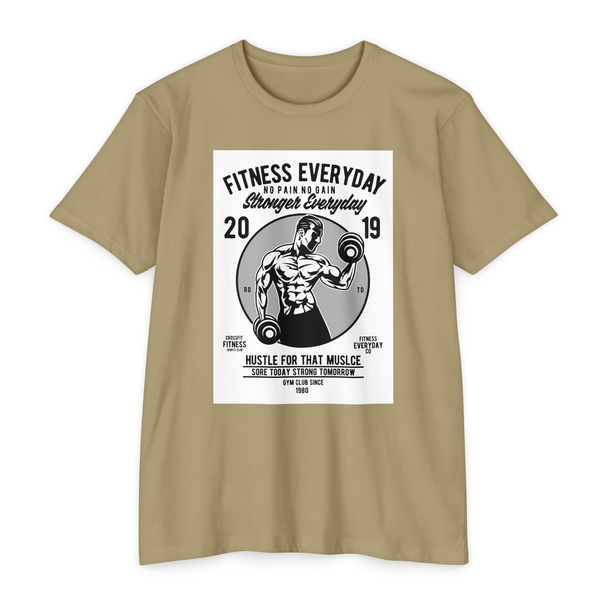 Fitness Everyday Unisex CVC Jersey T-shirt | Gym Shirt, Workout Tee, Fitness Apparel, Motivational Shirt, Gift for Him/Her