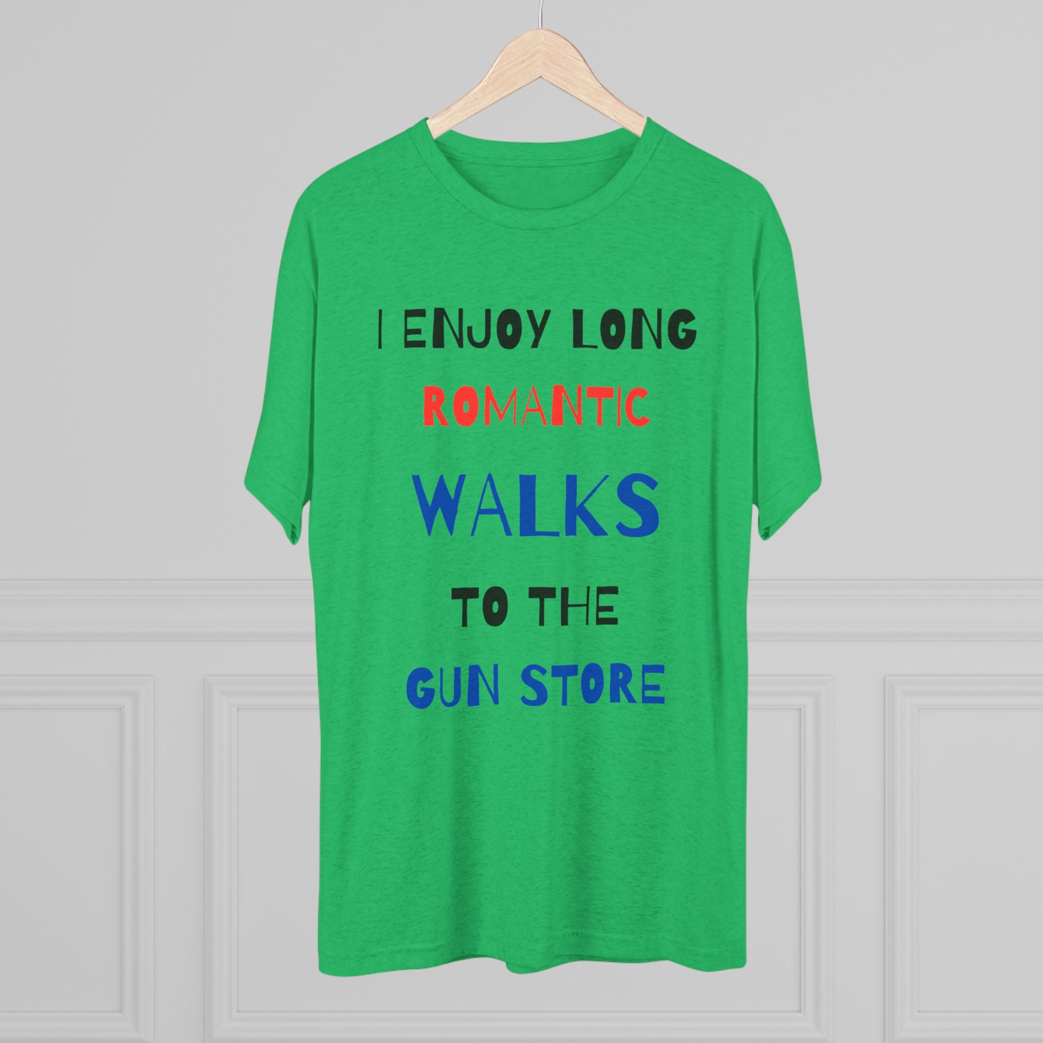 Gun Lover's Tri-Blend Tee - Romantic Walks Design