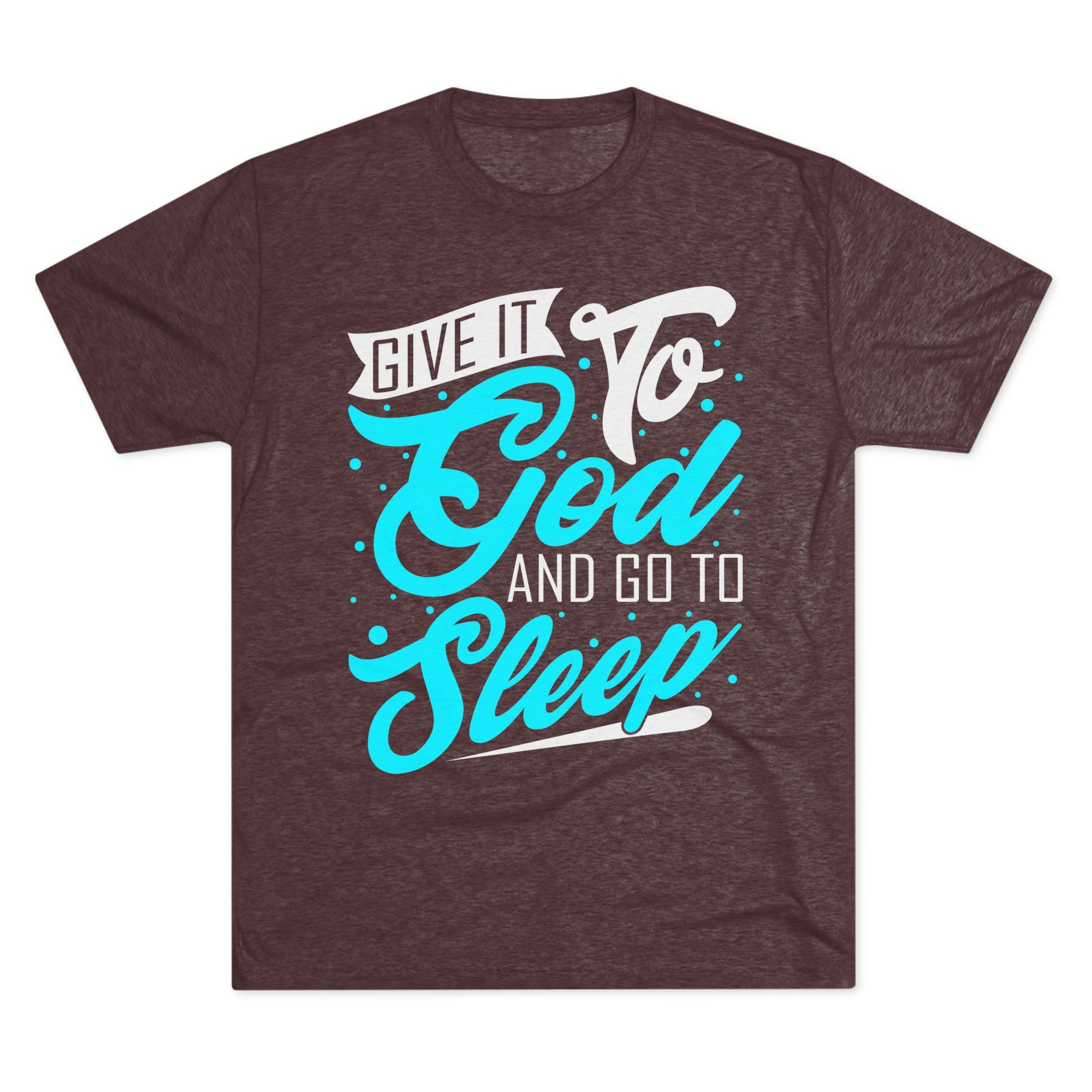 God Sleep Unisex Tri-Blend Crew Tee, Relaxation Shirt, Gift for Sleep Lovers, Comfortable Casual Wear, Perfect for Everyday
