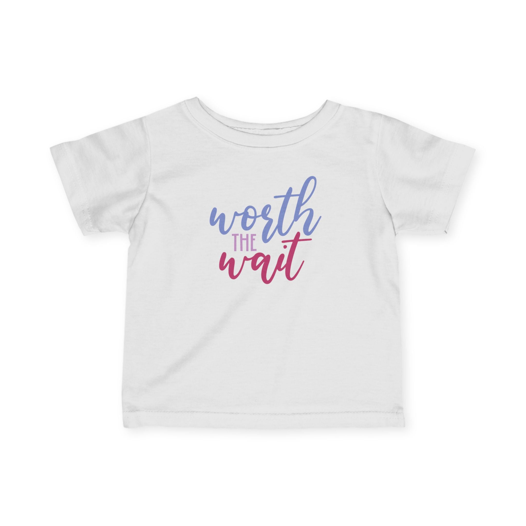 Cute Infant Tee - "Worth the Wait" Baby T-Shirt for Newborns, Perfect Baby Shower Gift, Milestone Celebration, Everyday Wear