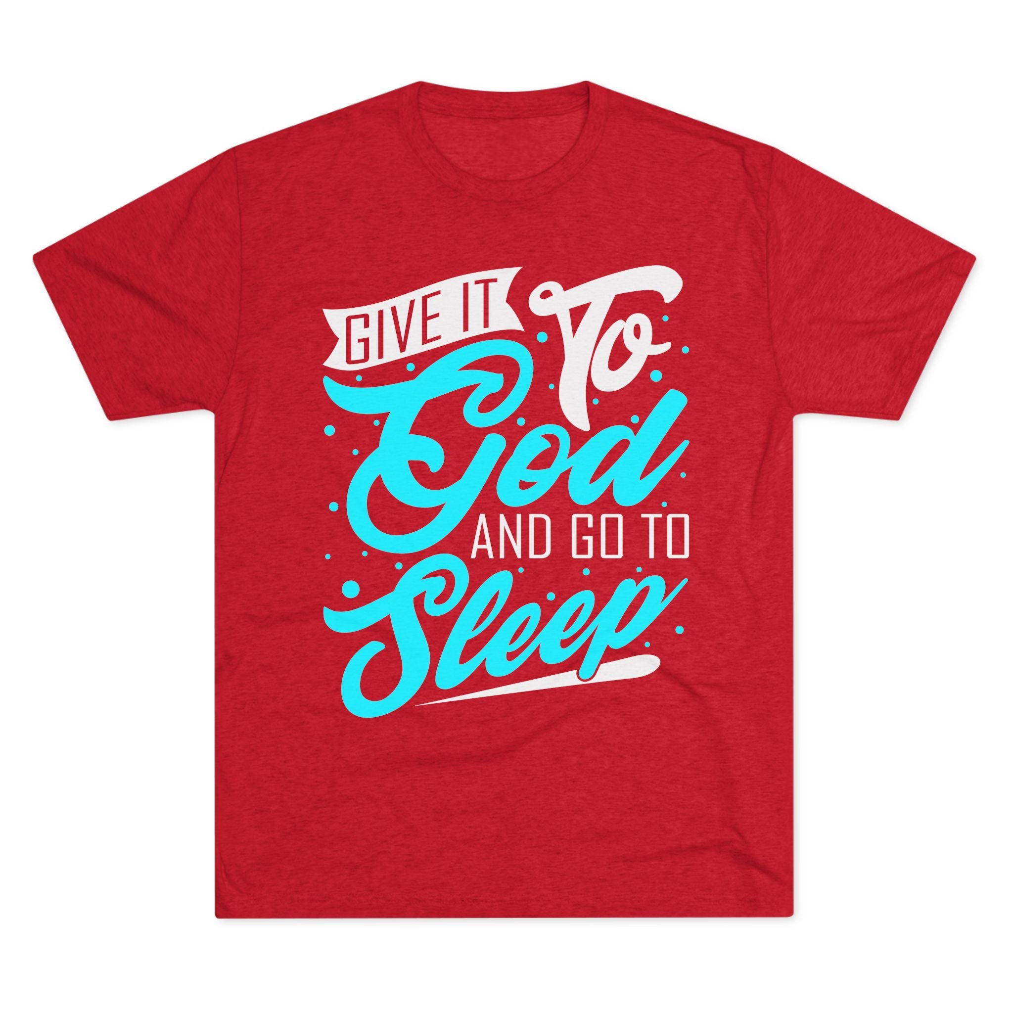 God Sleep Unisex Tri-Blend Crew Tee, Relaxation Shirt, Gift for Sleep Lovers, Comfortable Casual Wear, Perfect for Everyday