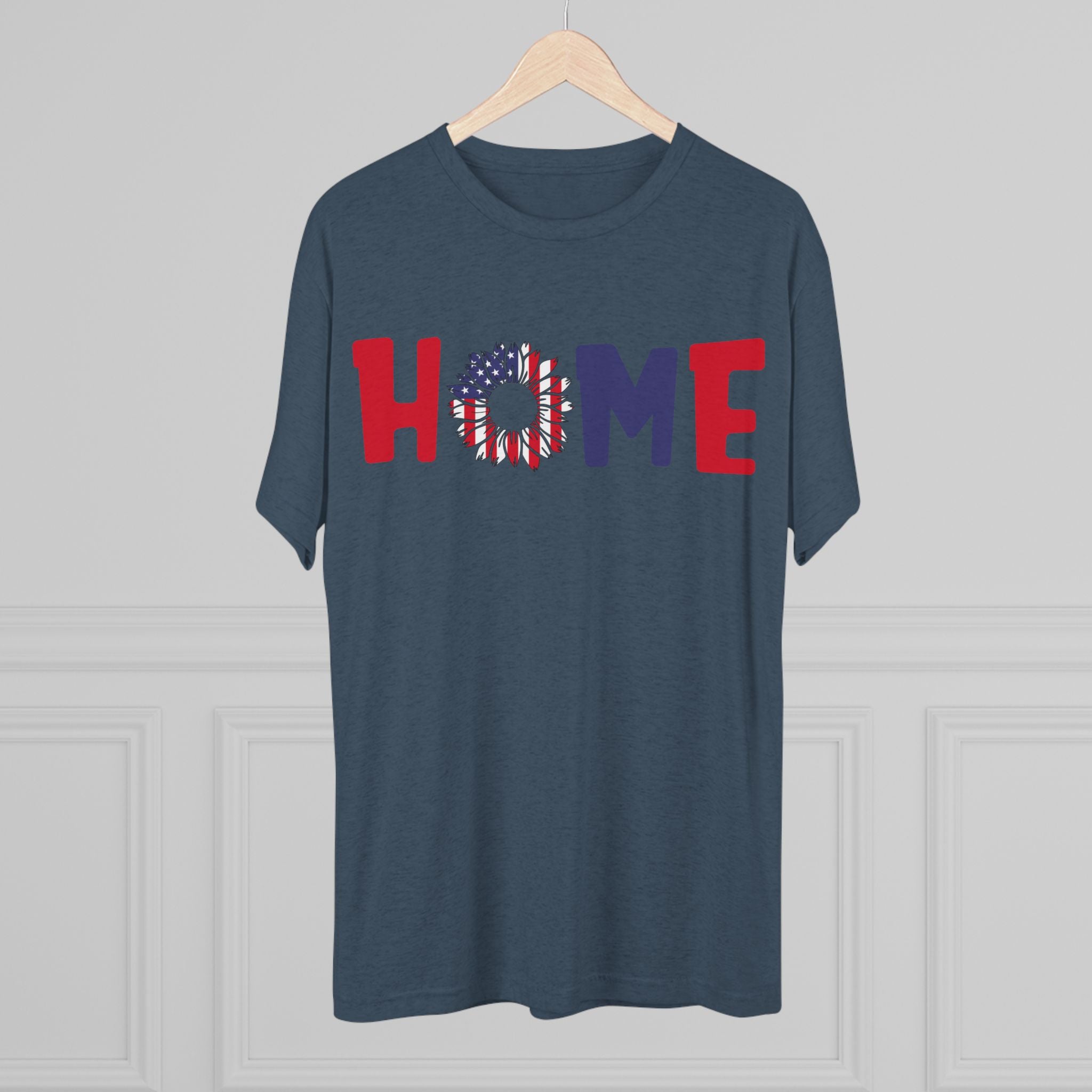 Graphic Tee Home in Red White and Blue Unisex Shirt
