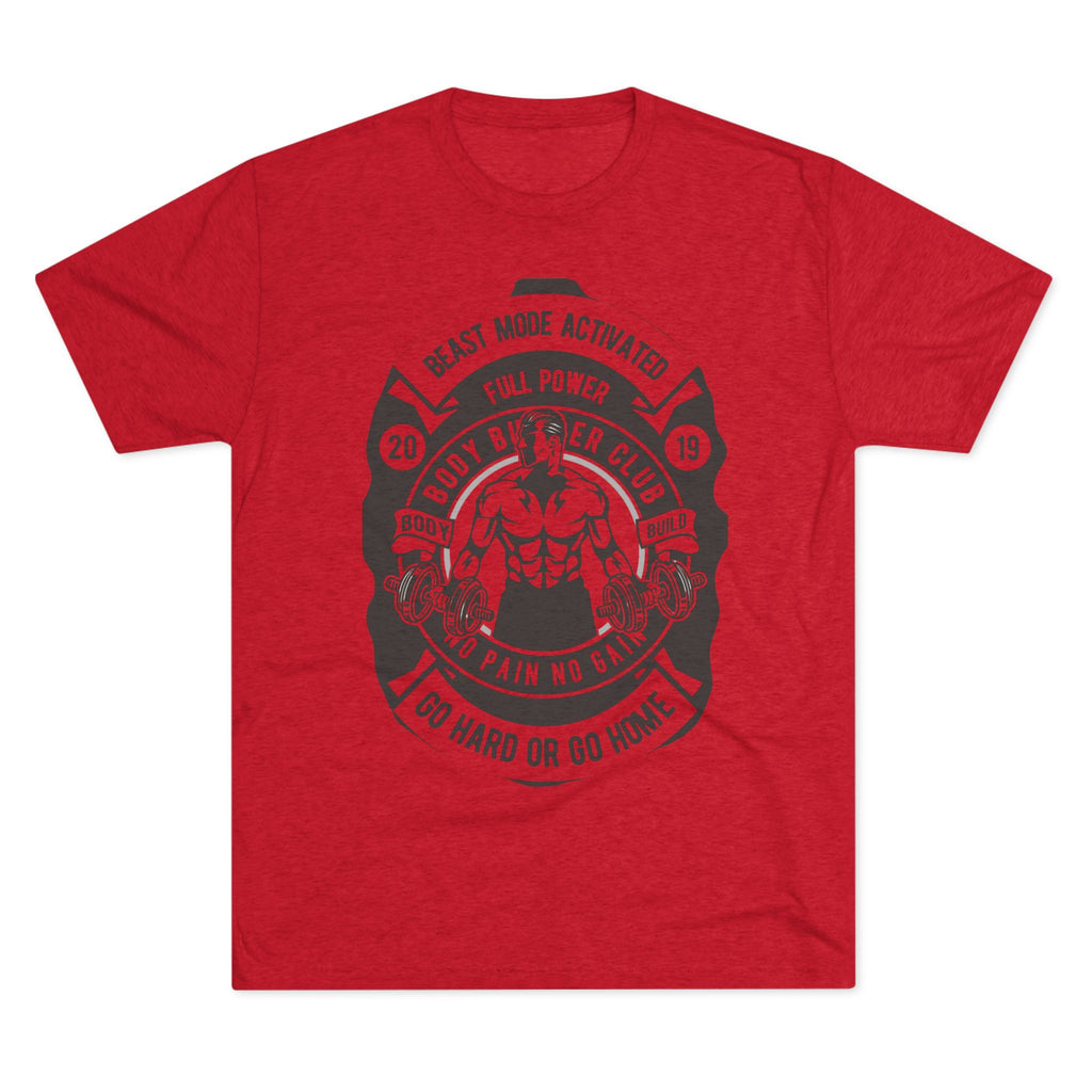 Beast Mode Activated Crew Tee | Gym Shirt, Fitness Apparel, Body Builder Gift, Workout Top, No Pain No Gain Tee