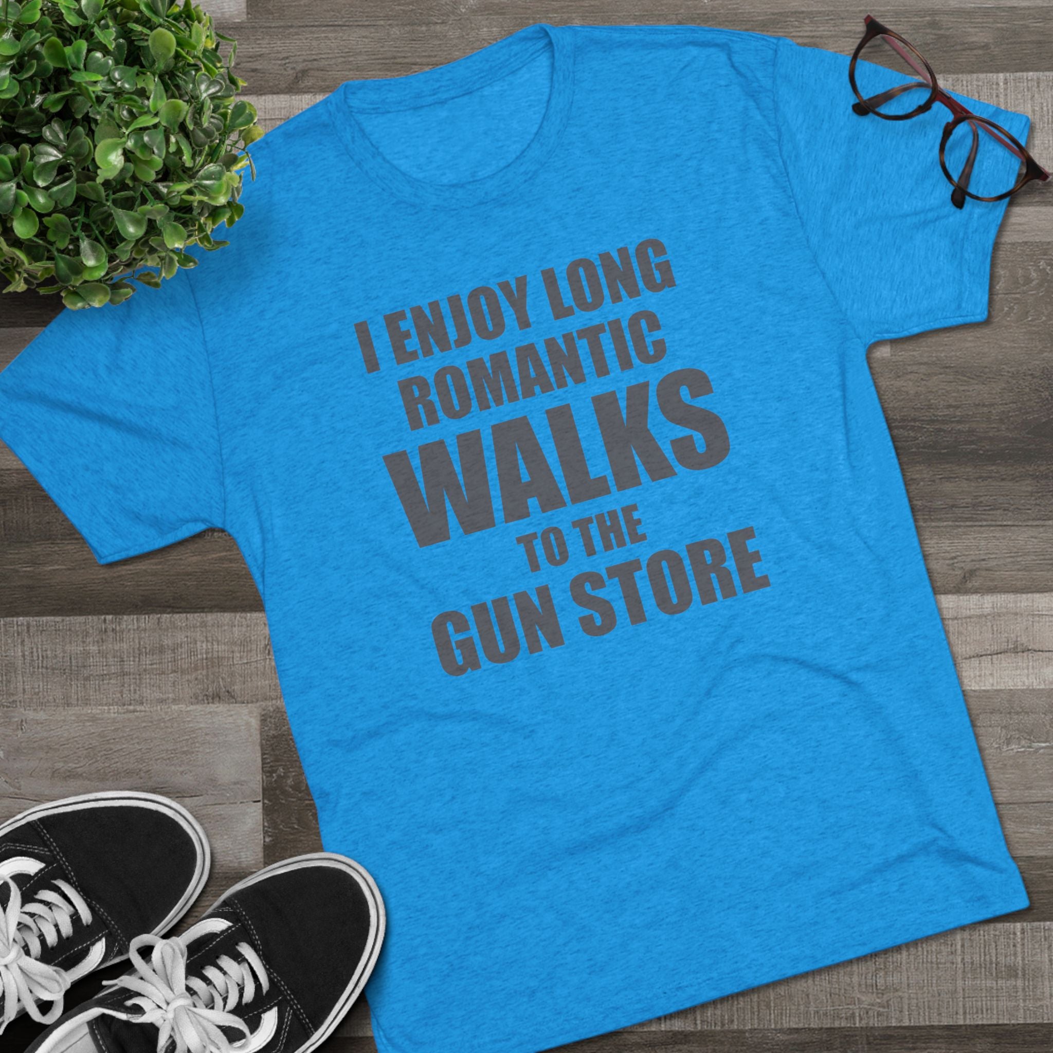 Gun Lover's Tri-Blend Tee - Romantic Walks Design