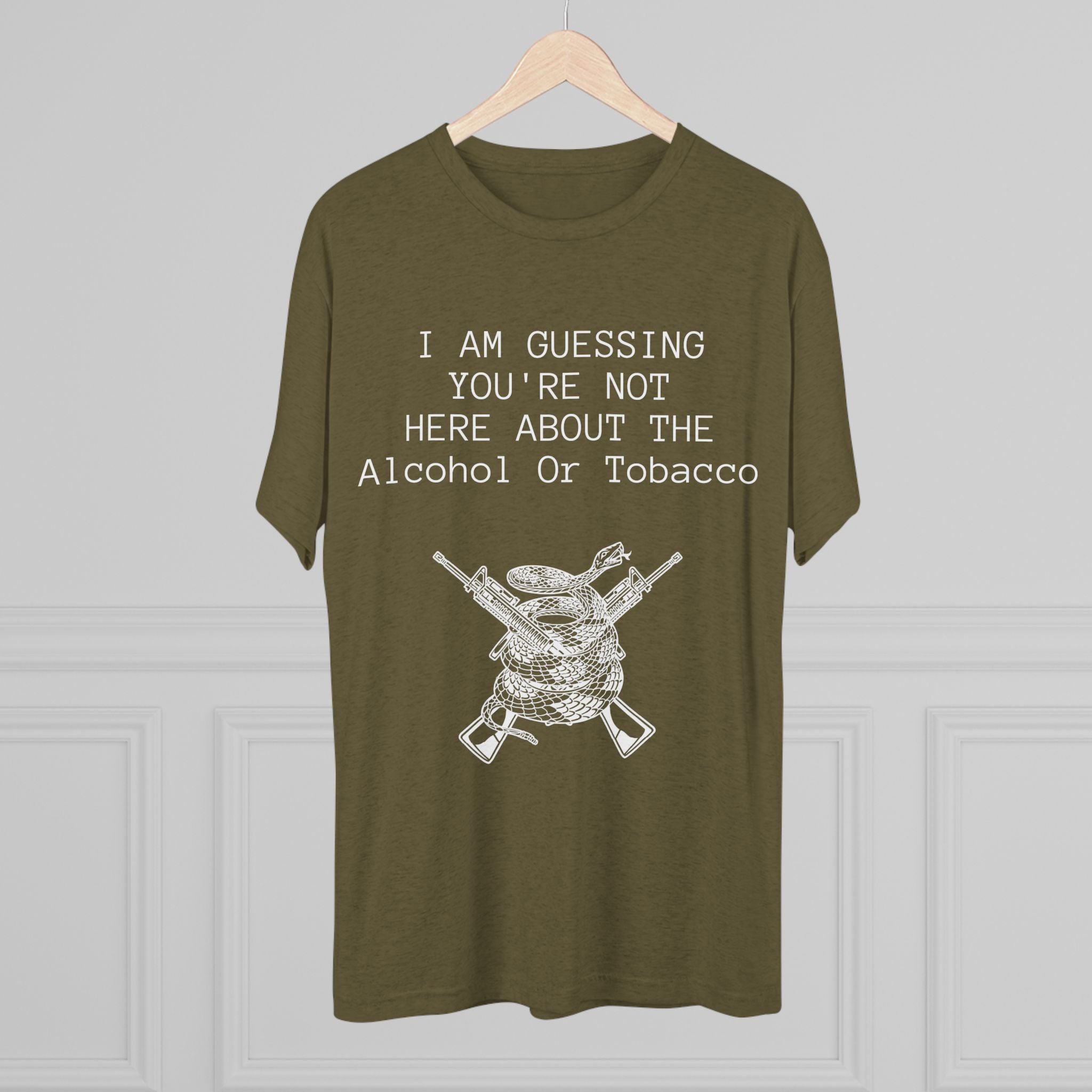 Tri-Blend Crew Tee - Alcohol or Tobacco Design