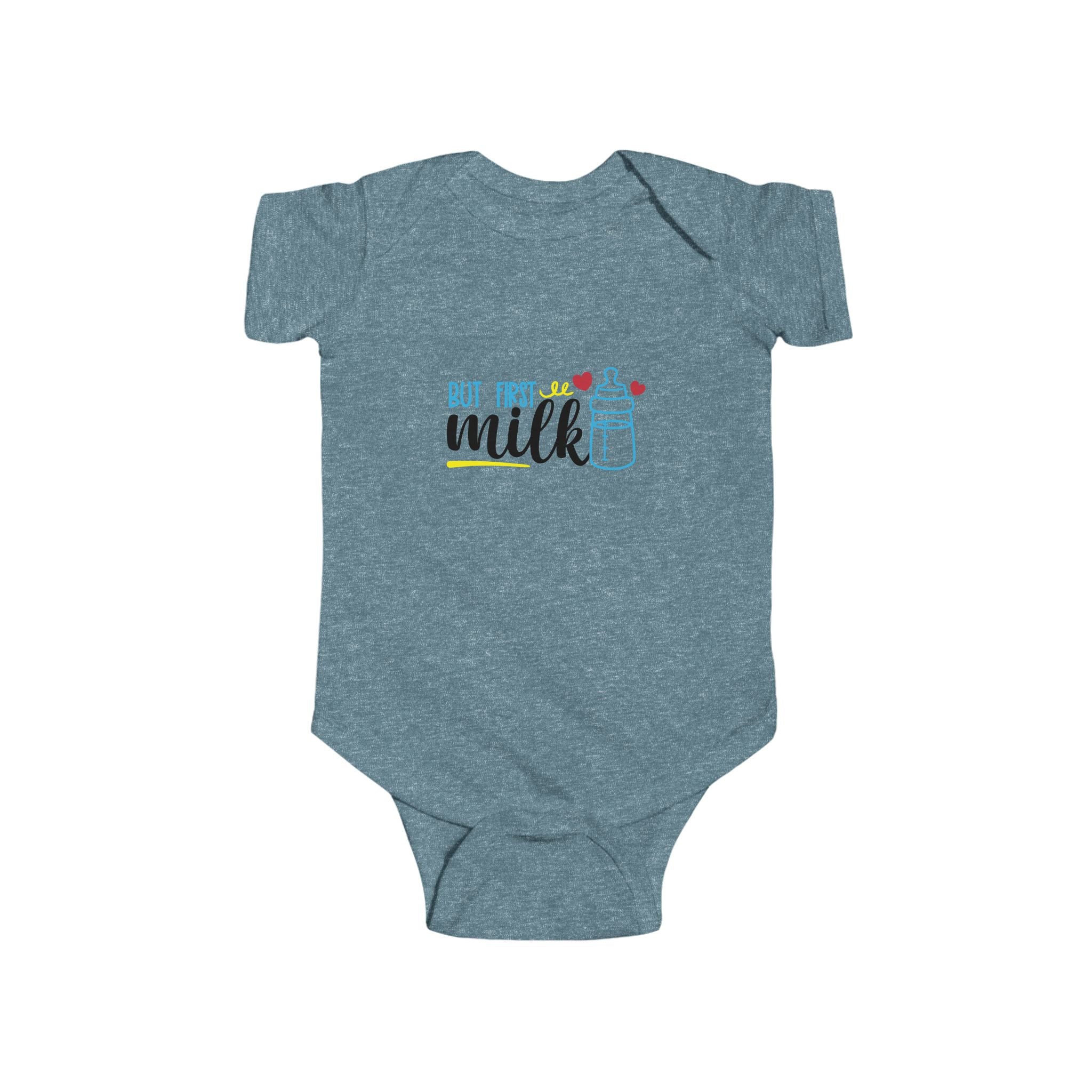 Cute Baby Bodysuit - "But First Milk" Infant Outfit, Newborn Gift, Baby Shower Present, Cute Baby Clothing, Funny Onesie