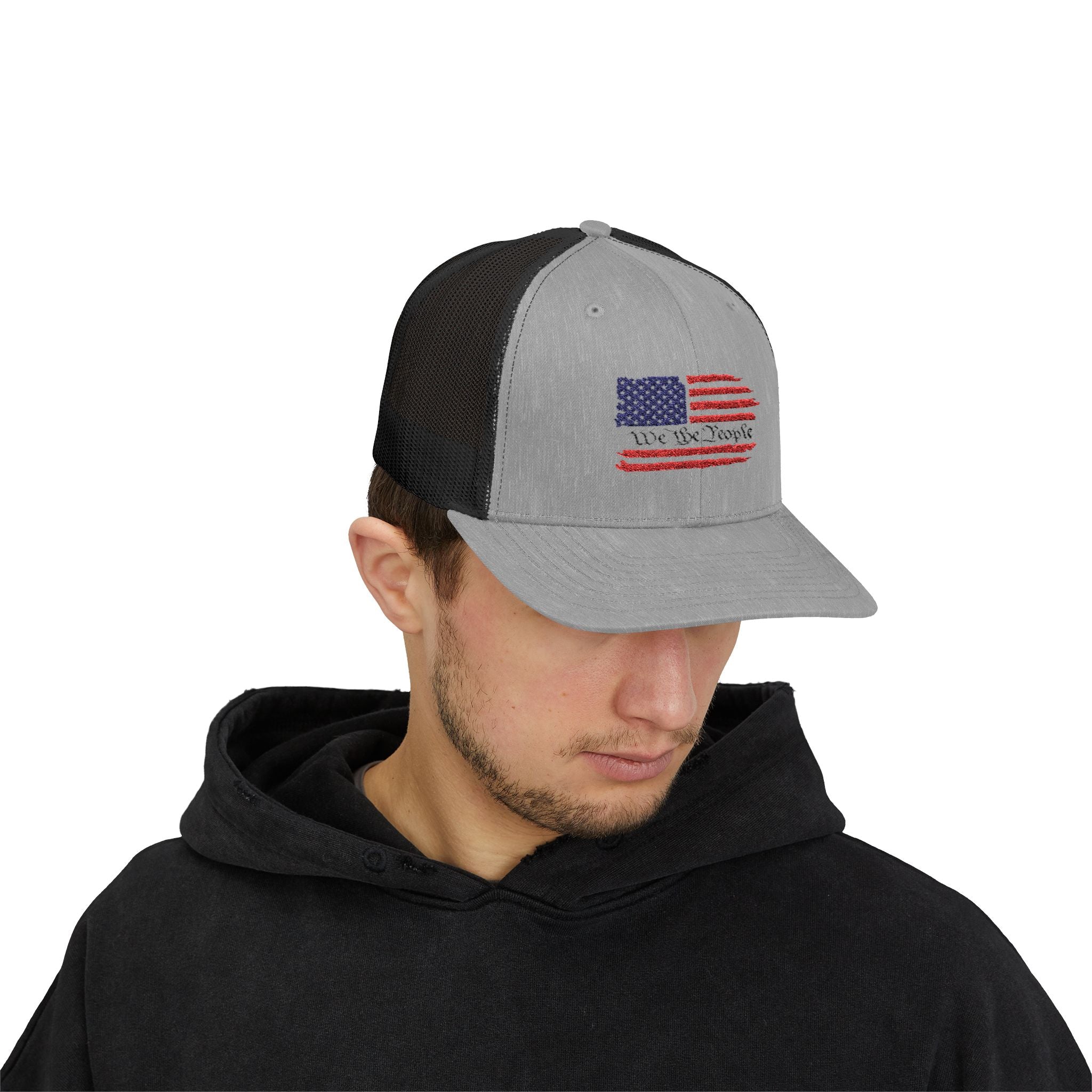 Trucker Cap We the People American Flag Snapback