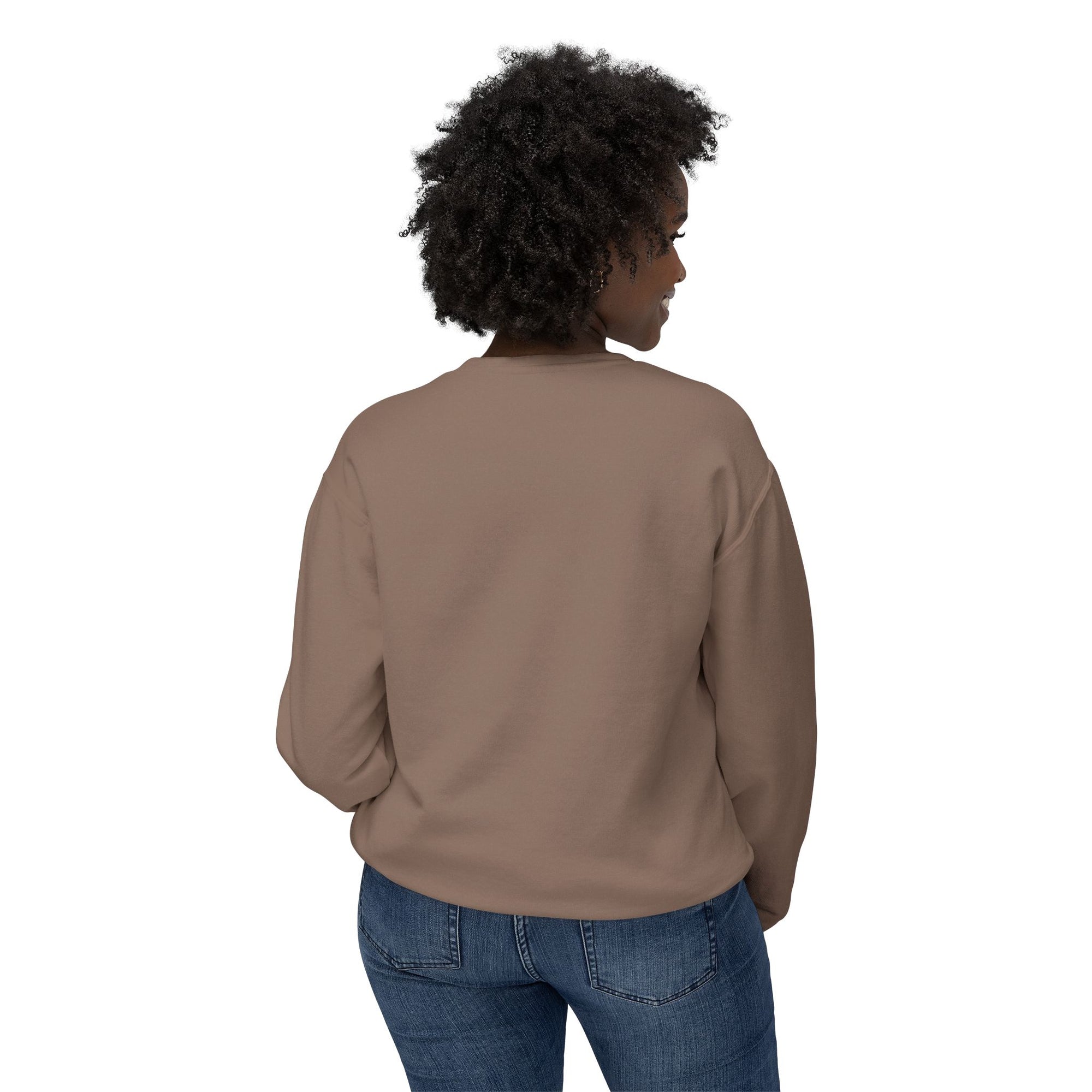 Dog Print Sweatshirt - Be Pawsome Lightweight Crewneck