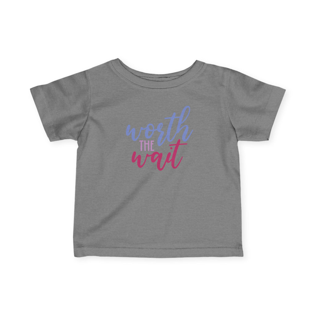 Cute Infant Tee - "Worth the Wait" Baby T-Shirt for Newborns, Perfect Baby Shower Gift, Milestone Celebration, Everyday Wear