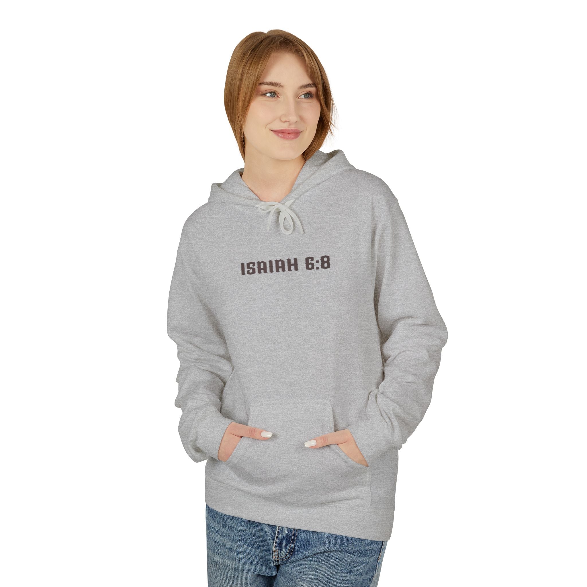 Hoodie - Isaiah 6:8 Inspirational Scripture Design